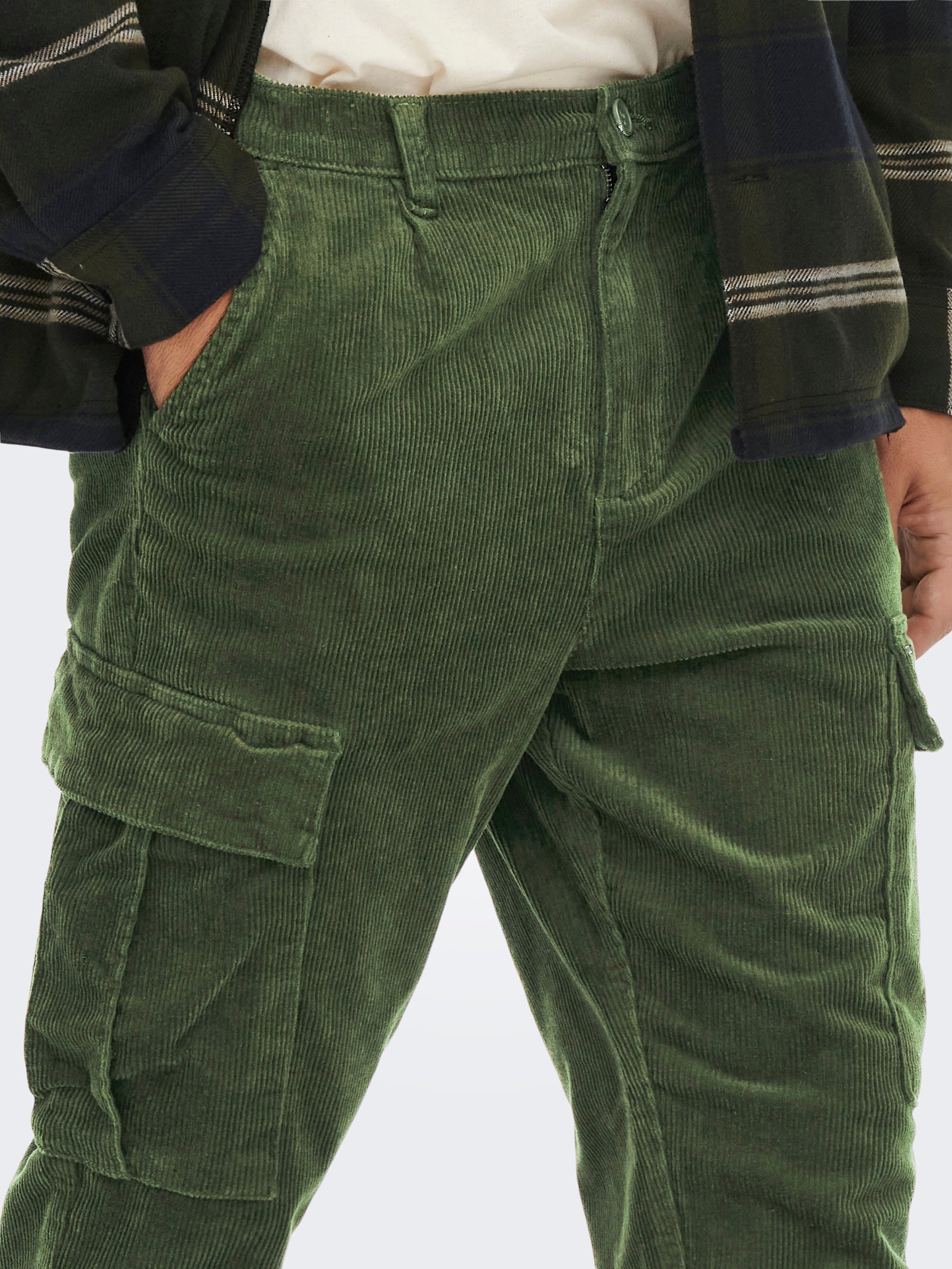 Tapered Fit Cargo Trousers with 30% discount!