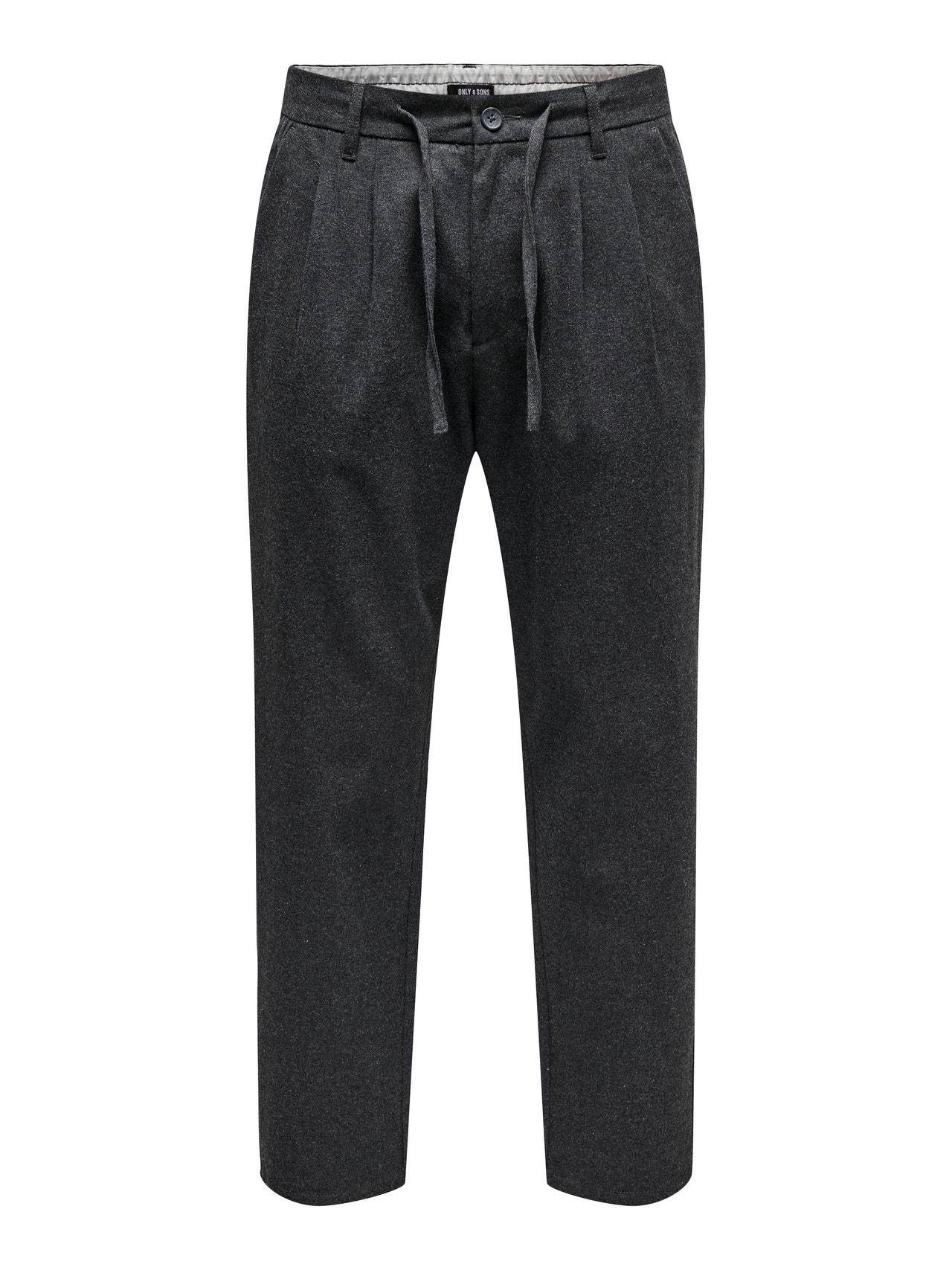 ONLY & SONS Chinos Tapered Fit -Dark Grey Melange - 22023478