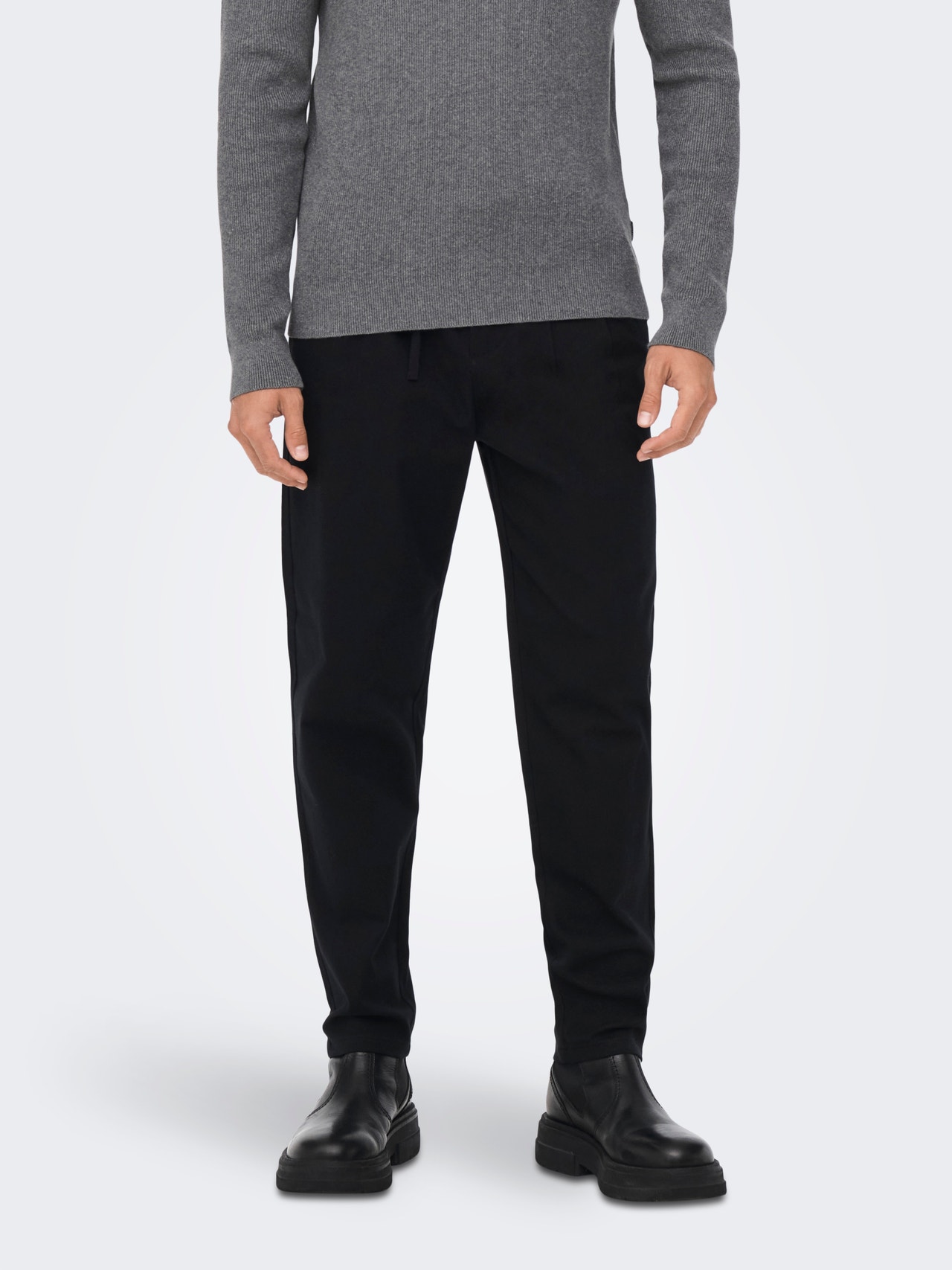 ONLY & SONS Tapered Fit Chinos -Black - 22023478