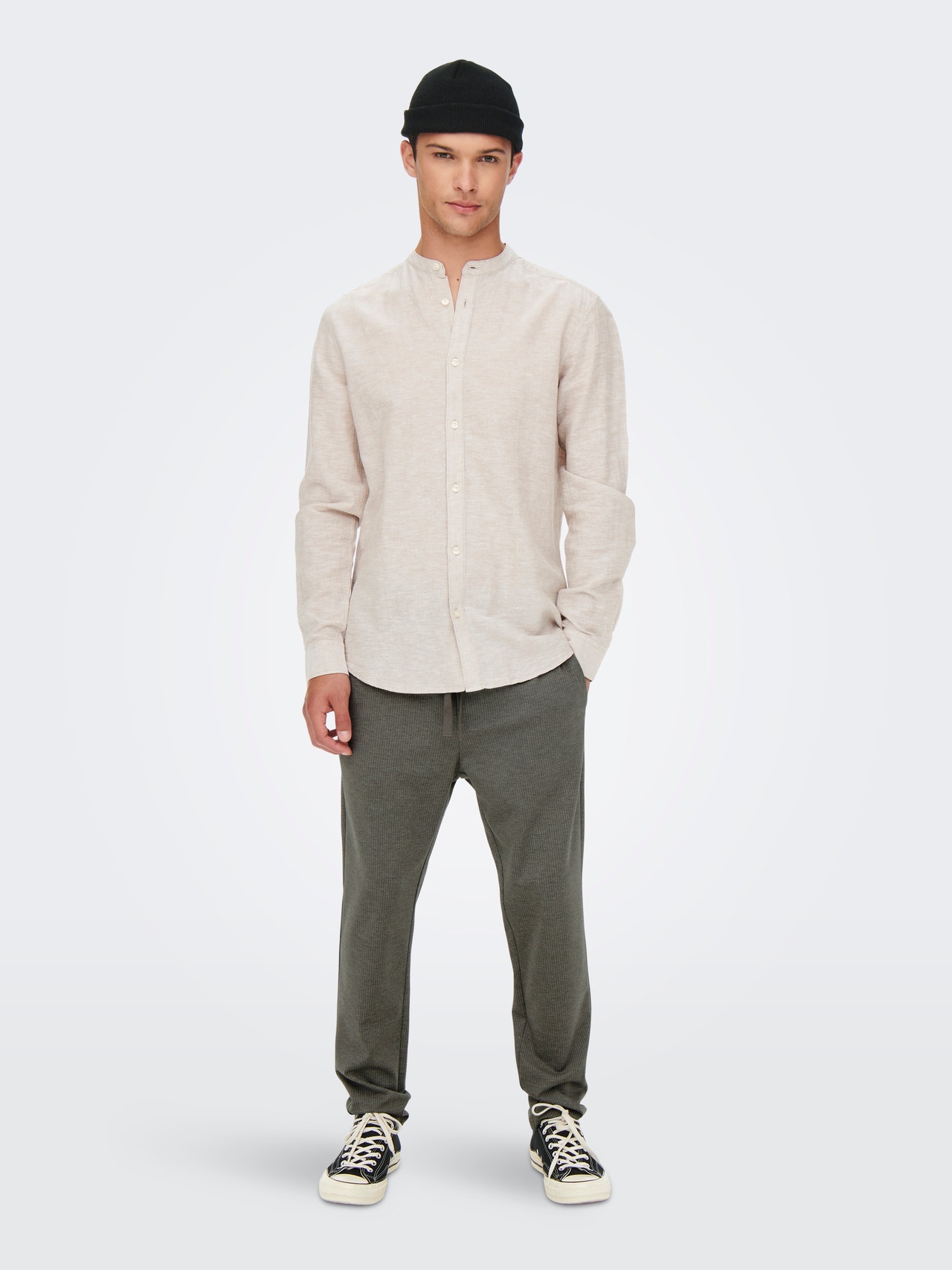 ONLY & SONS Tapered Fit Chinos -Chinchilla - 22023492
