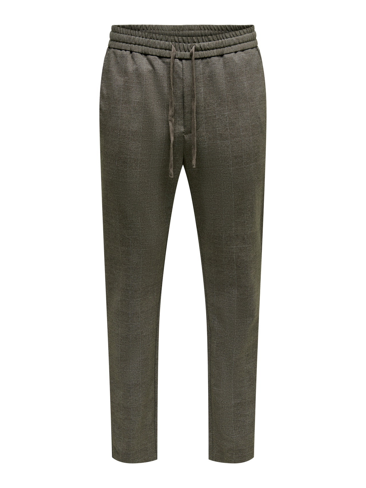 ONLY & SONS ONSLINUS TAP CHECK 3493 PANT -Caribou - 22023493