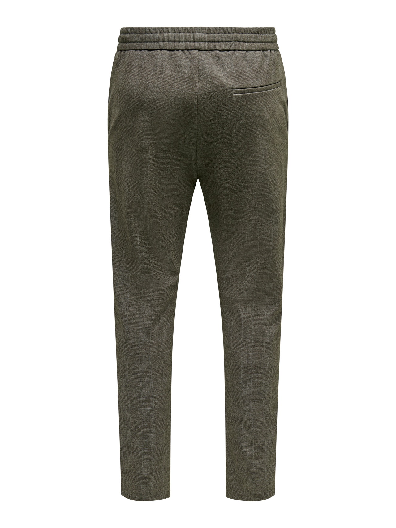 ONLY & SONS ONSLINUS TAP CHECK 3493 PANT -Caribou - 22023493