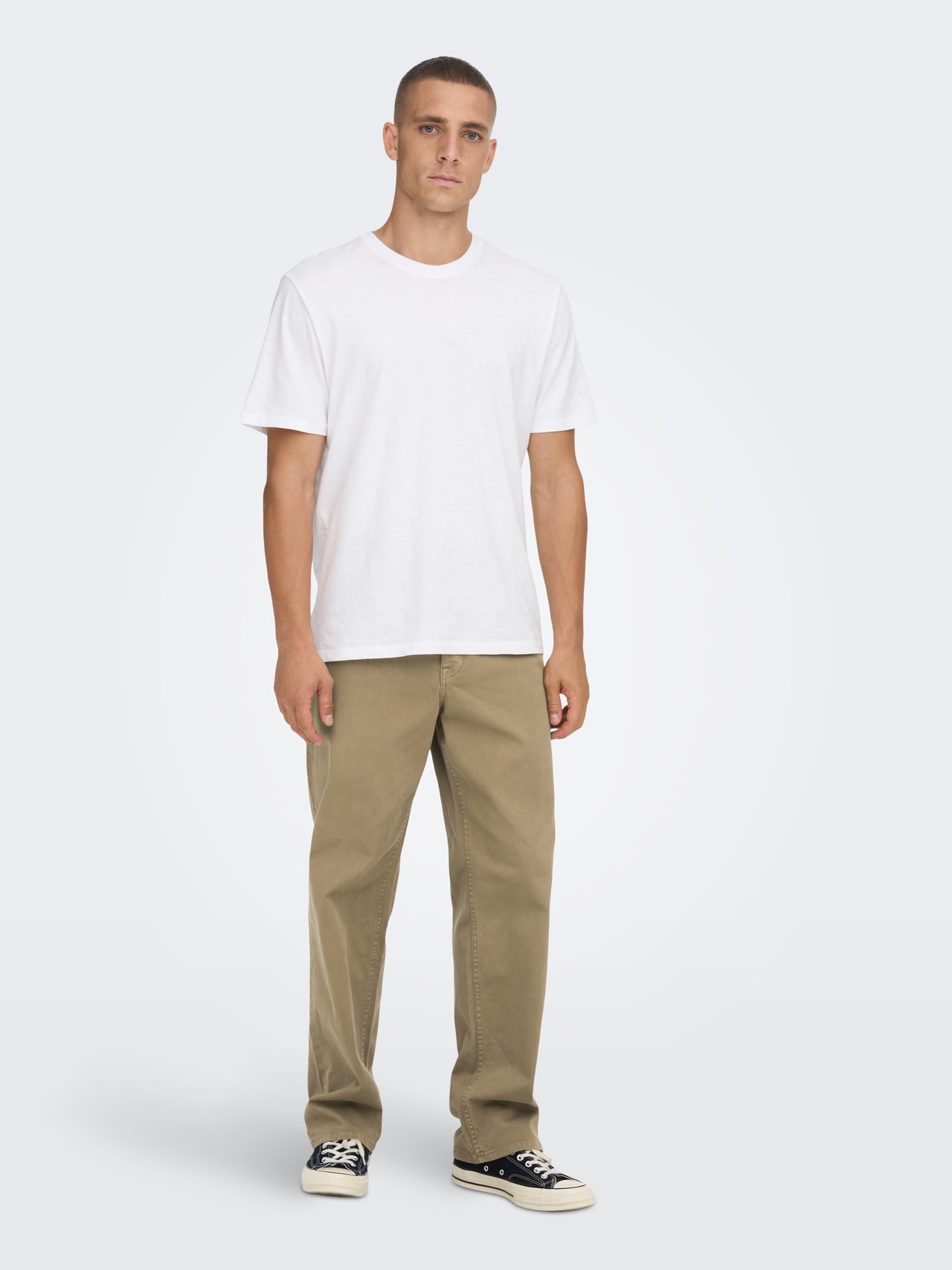 ONLY & SONS Loose fit trousers -Caribou - 22023511