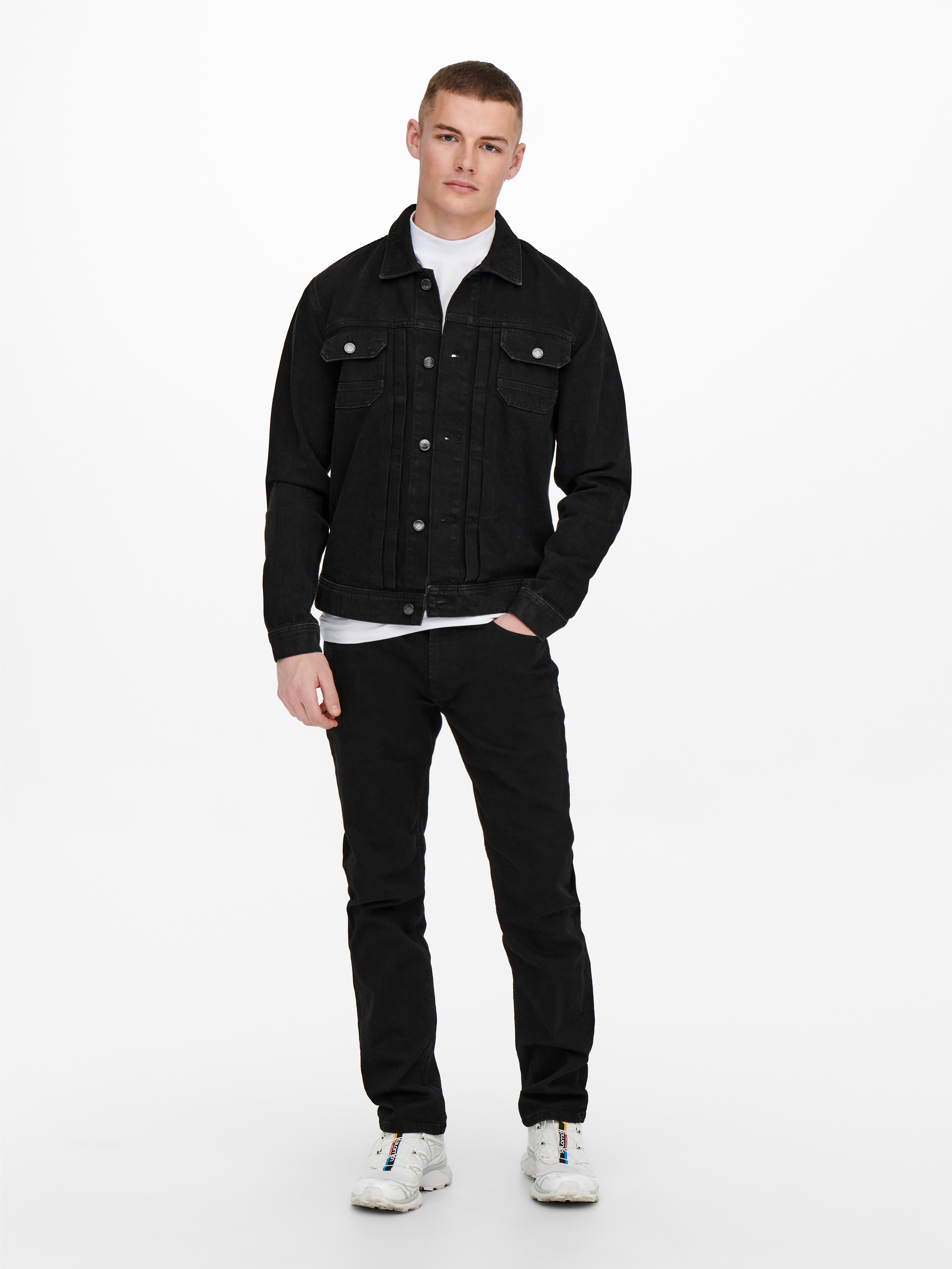 High Neck Jacket | Black | ONLY \u0026 SONS®