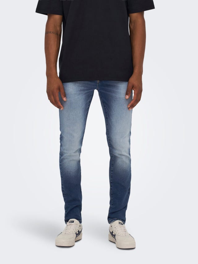 ONLY & SONS Slim Fit Mittlere Taille Jeans - 22023522