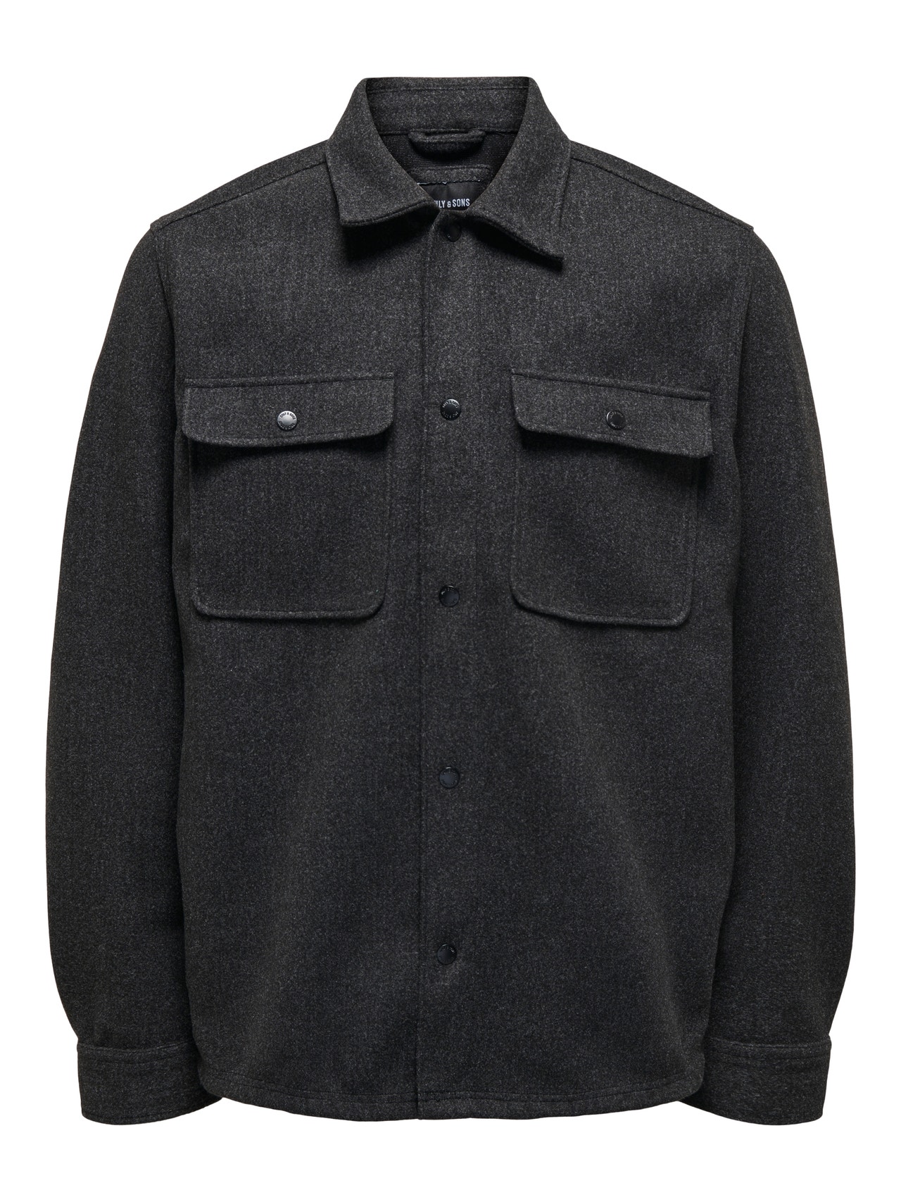 ONLY & SONS Loose Fit Shirt collar Shirt -Black - 22023564