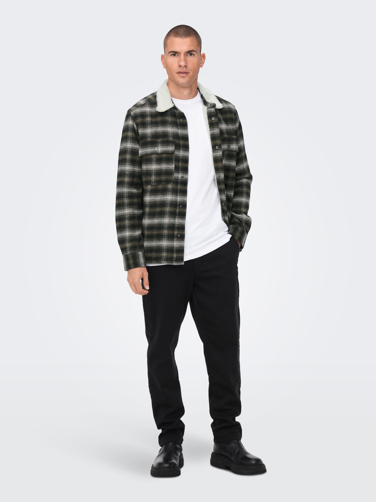 ONLY & SONS Loose fit Overhemd kraag Overhemd -Canteen - 22023571