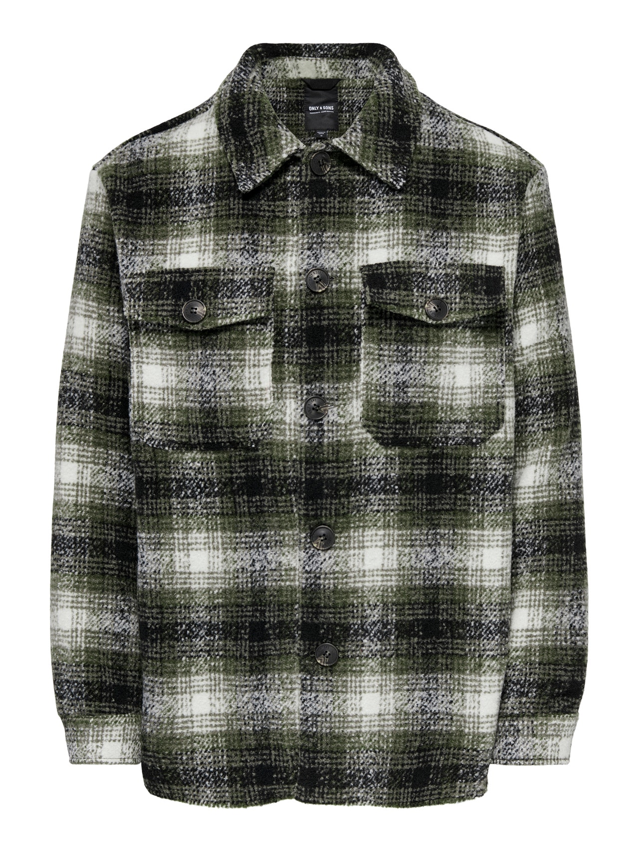 ONLY & SONS Spread collar Buttoned cuffs Jacket -Peat - 22023698