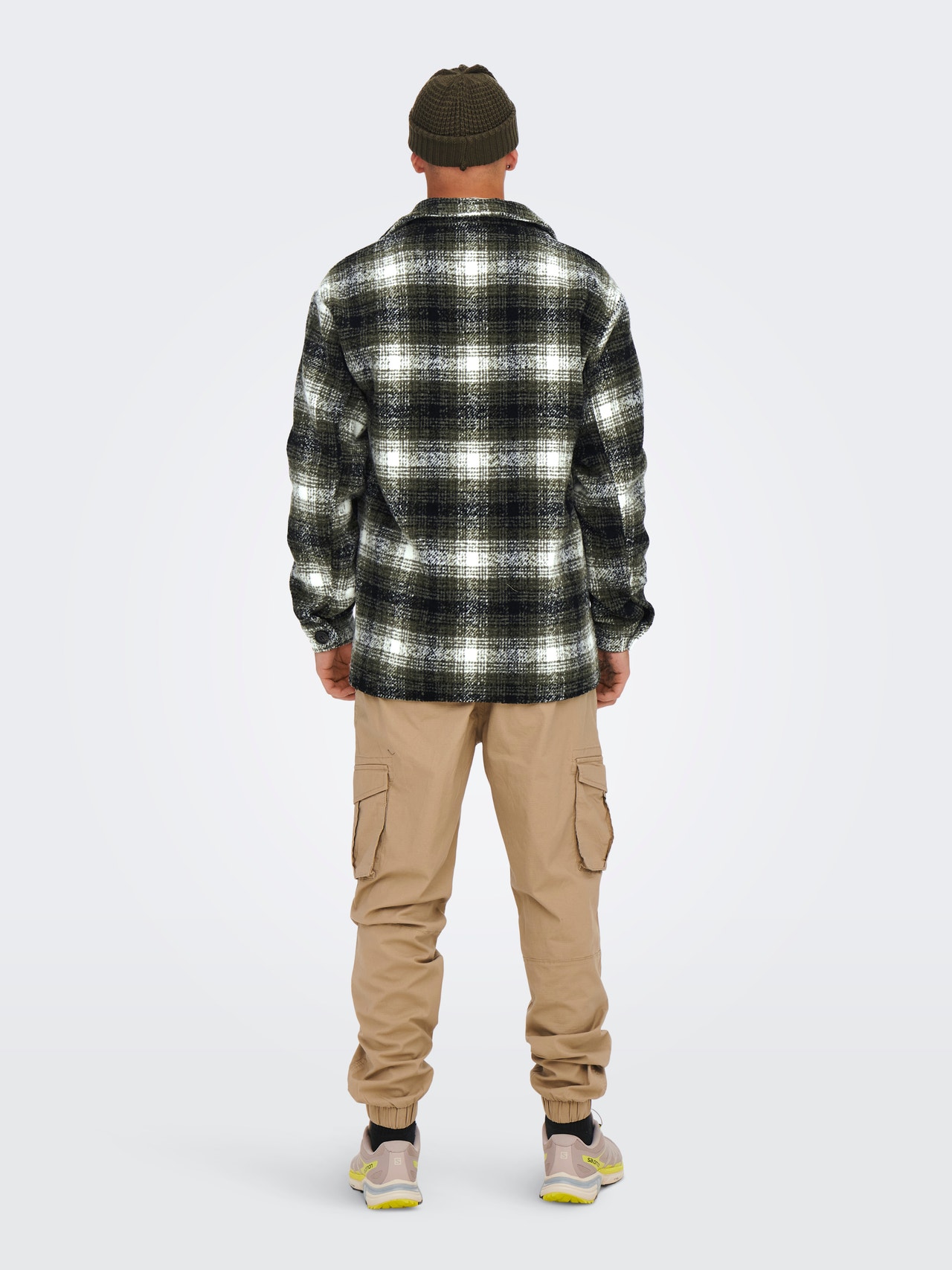 ONLY & SONS Checked shacket -Peat - 22023698