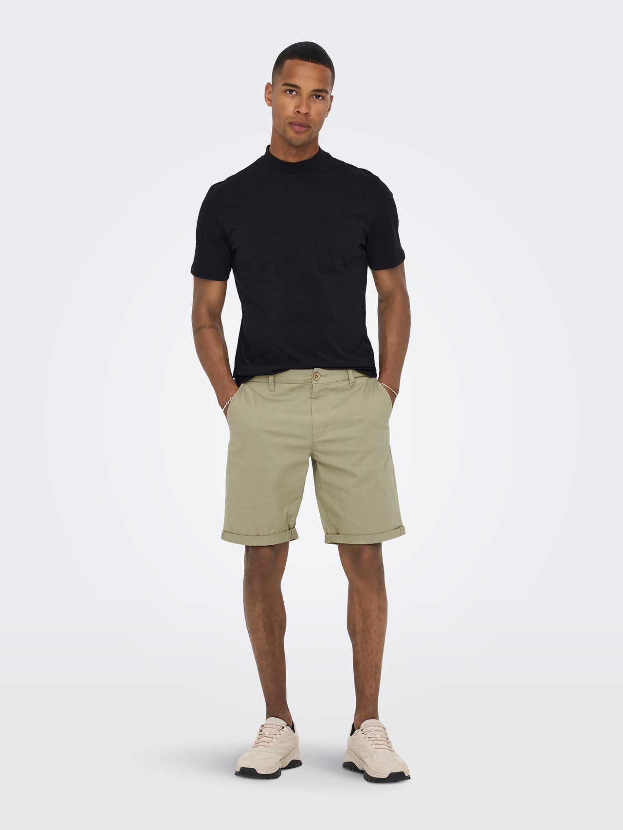 ONLY & SONS Regular fit Shorts -Chinchilla - 22023742