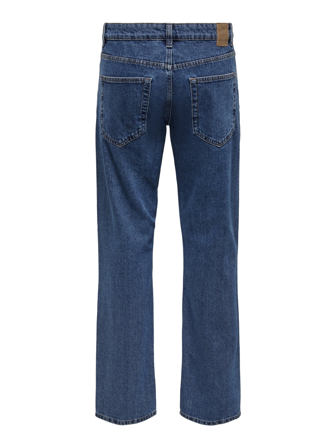 Straight Fit Mid rise Jeans | Medium Blue | ONLY & SONS®