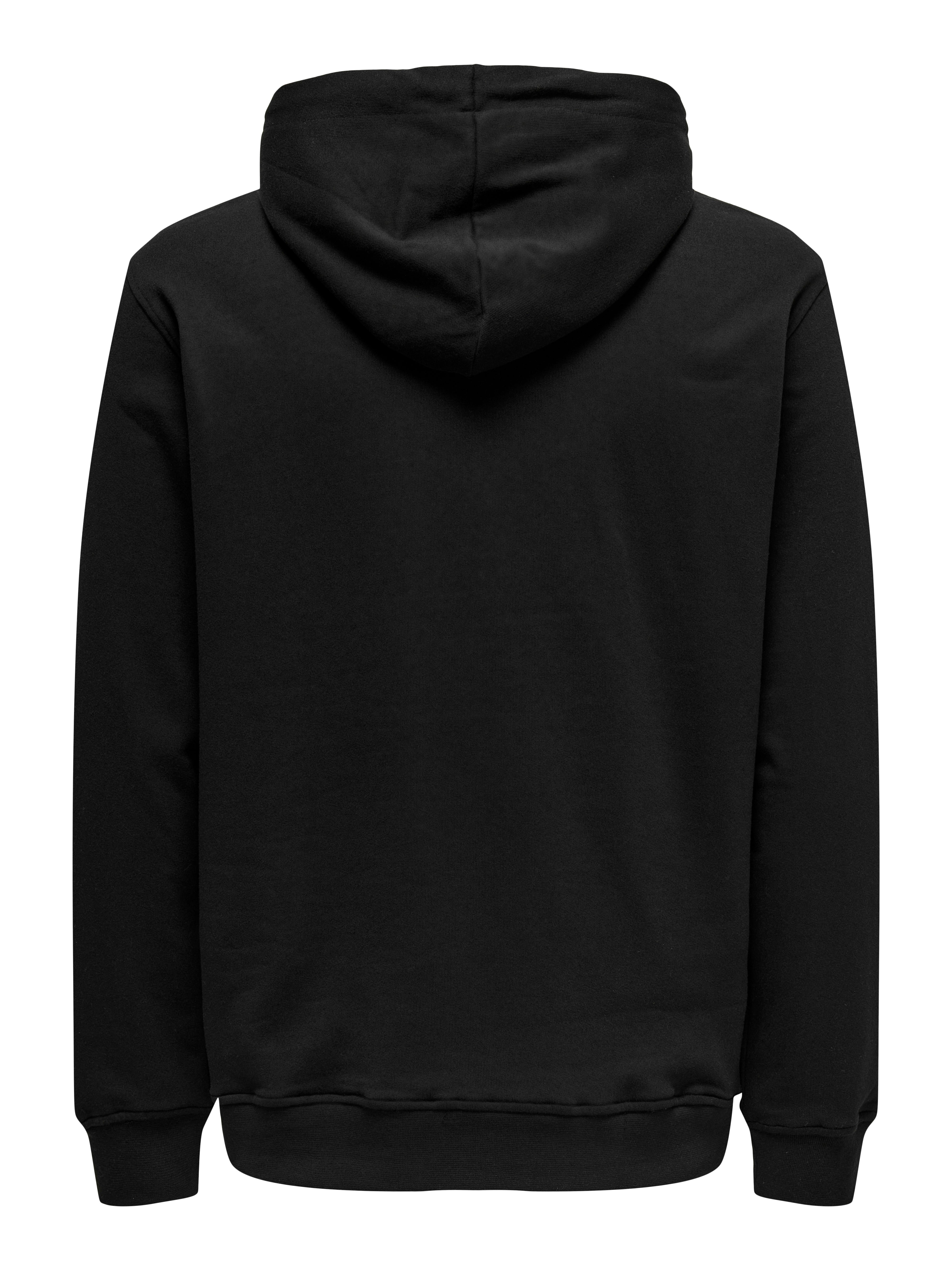 Pull sans capuche discount noir