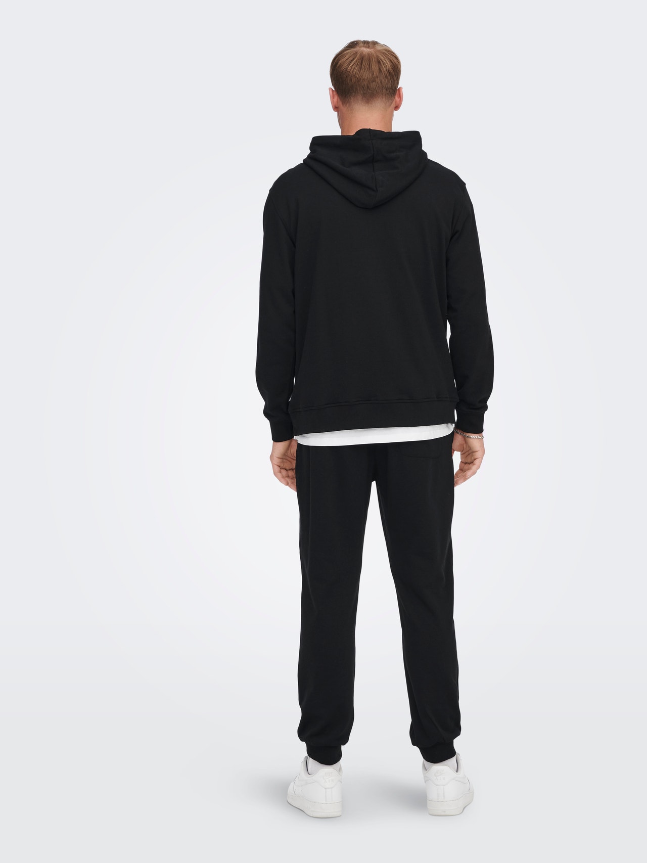 ONLY & SONS Regular Fit Hettegenser Sweatshirt -Black - 22023842