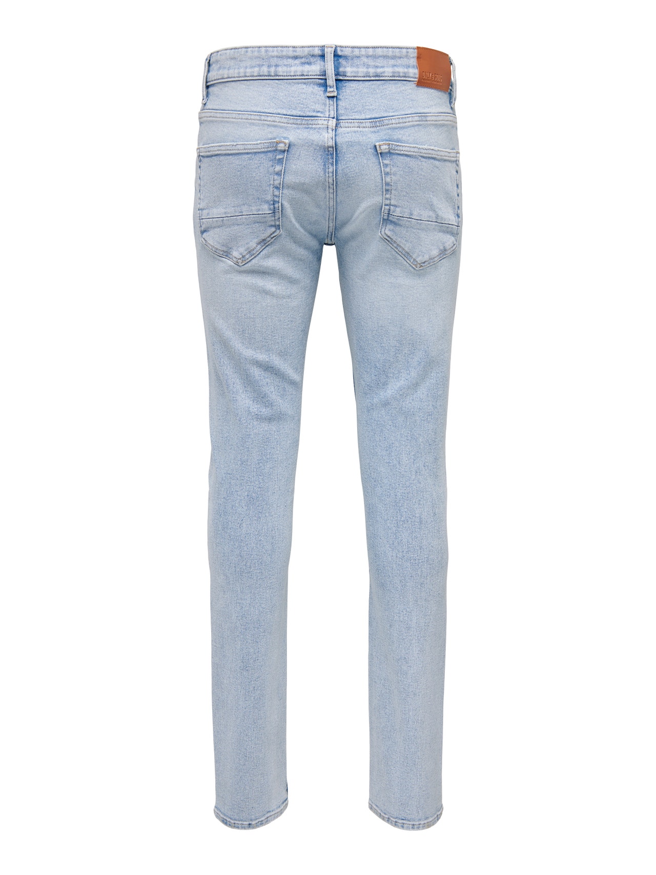 ONLY & SONS Slim fit Mid waist Versleten zoom Jeans -Blue Denim - 22023922