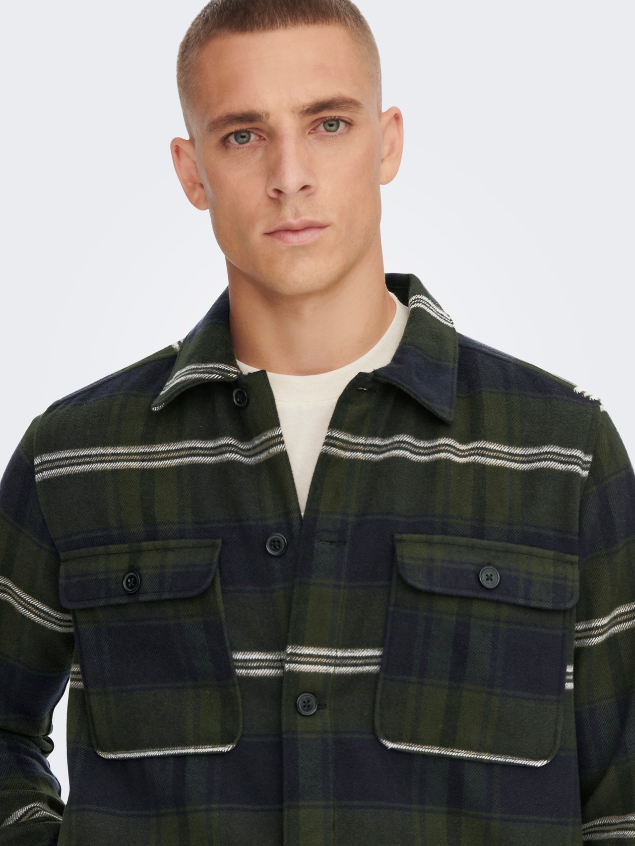 ONLY & SONS Loose Fit Shirt collar Shirt -Rosin - 22023953