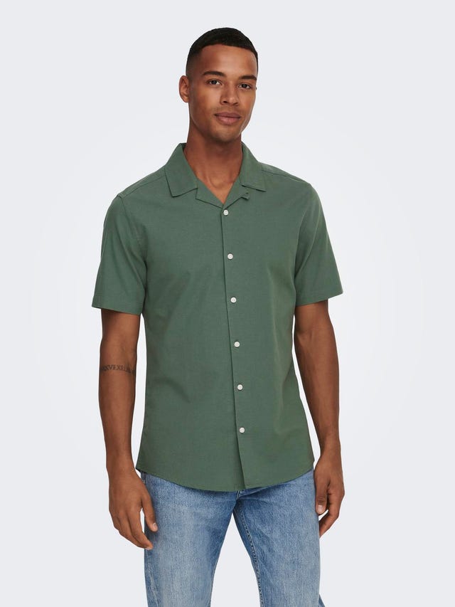 ONLY & SONS Slim Fit Resort collar Shirt - 22023964