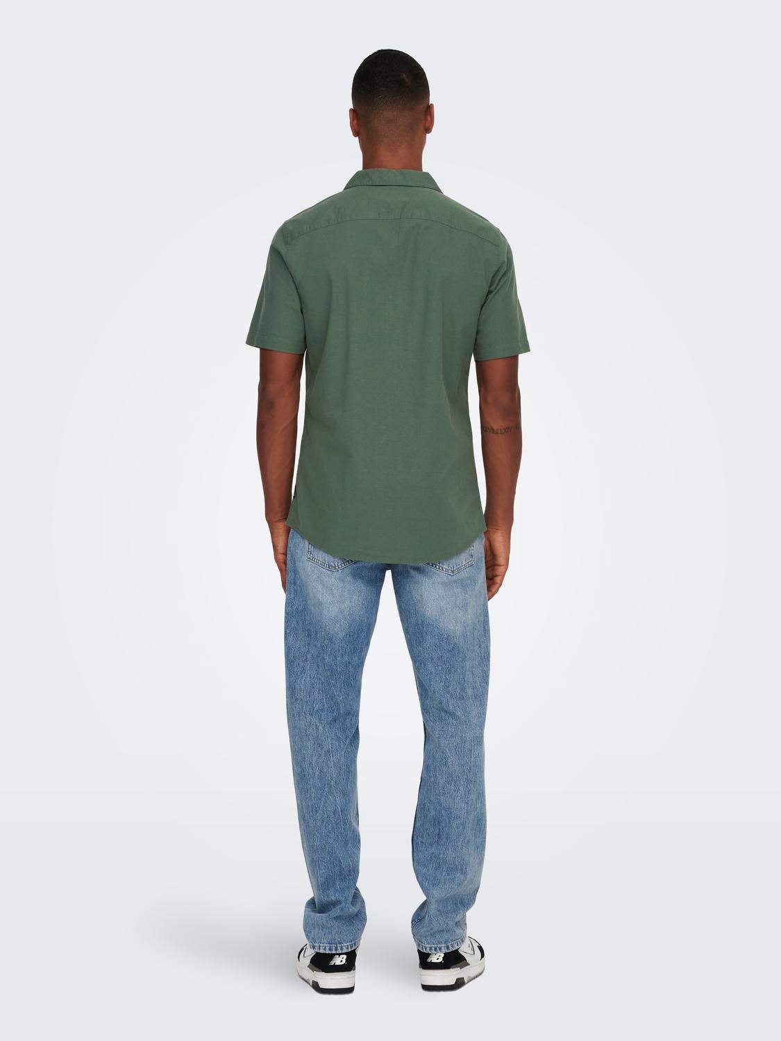 ONLY & SONS Short sleeved shirt -Duck Green - 22023964