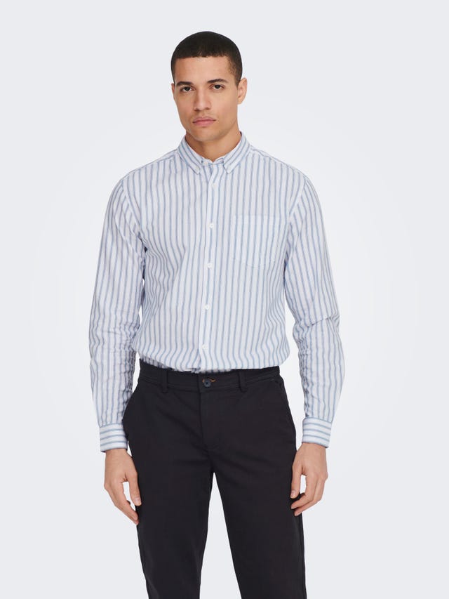 ONLY & SONS Chemises Slim Fit Col boutonné - 22023977