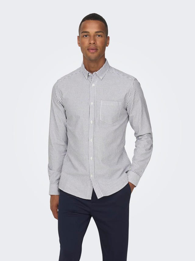 ONLY & SONS Slim Fit Button-down collar Shirt - 22023977