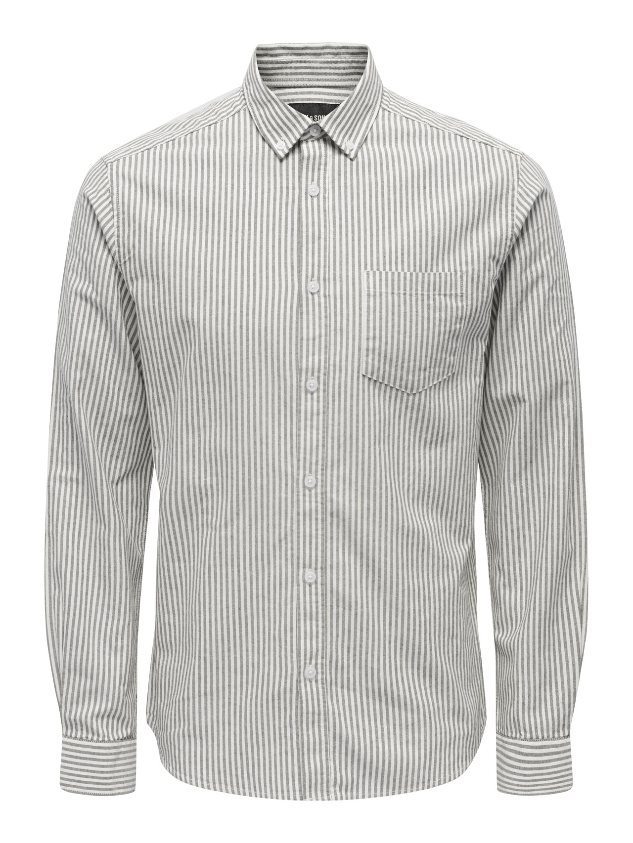 ONLY & SONS Slim Fit Button-down collar Shirt -Winter Moss - 22023977