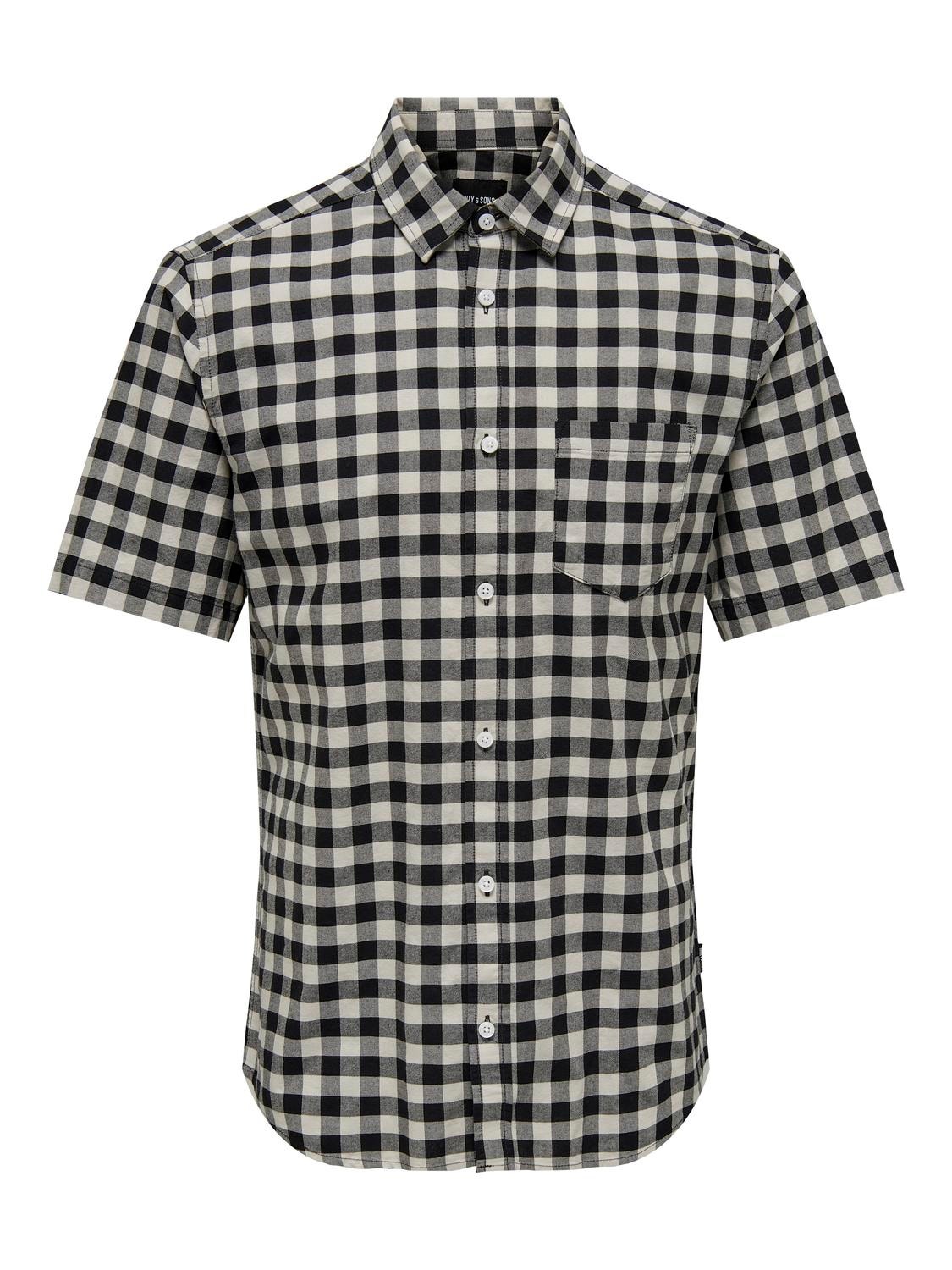 ONLY & SONS Shirt with short sleeves -Silver Lining - 22023981