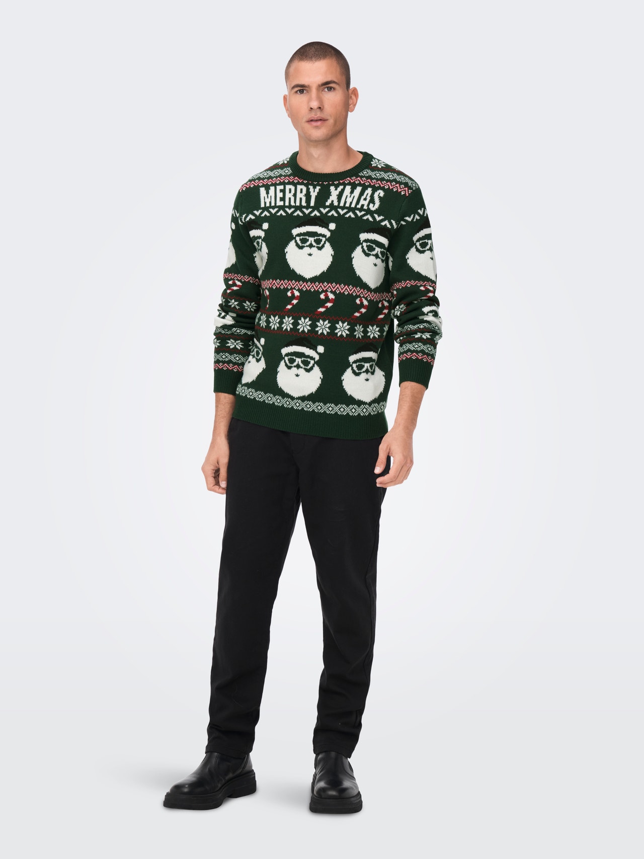 ONLY & SONS Christmas knitted pullover -Eden - 22023994