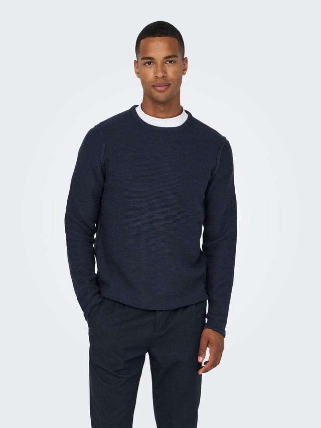 ONLY & SONS Round neck knitted Pullover - 22024007