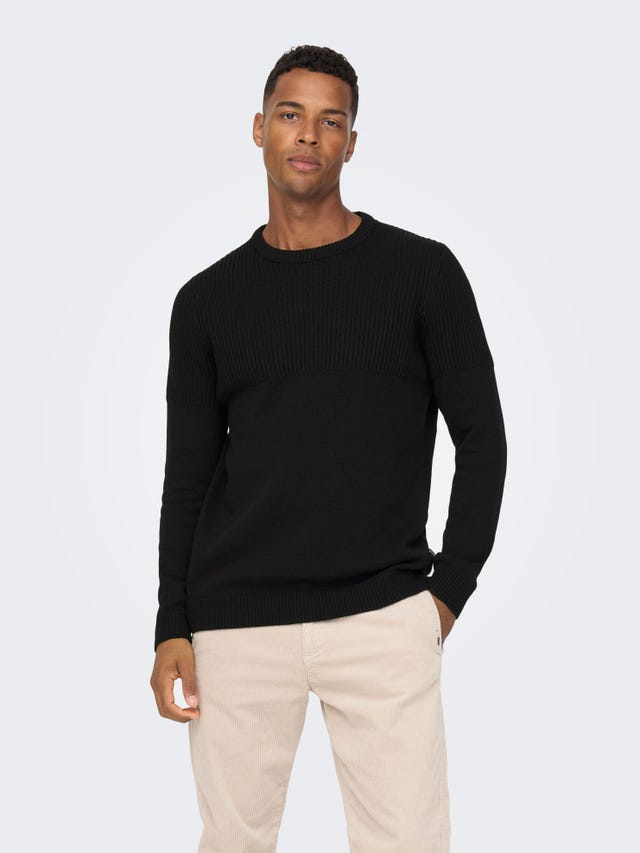 ONLY & SONS Round Neck Pullover - 22024031