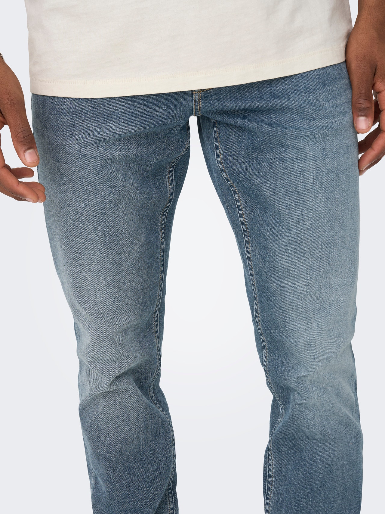 ONLY & SONS Jeans Slim Fit Taille basse -Dark Blue Denim - 22024064