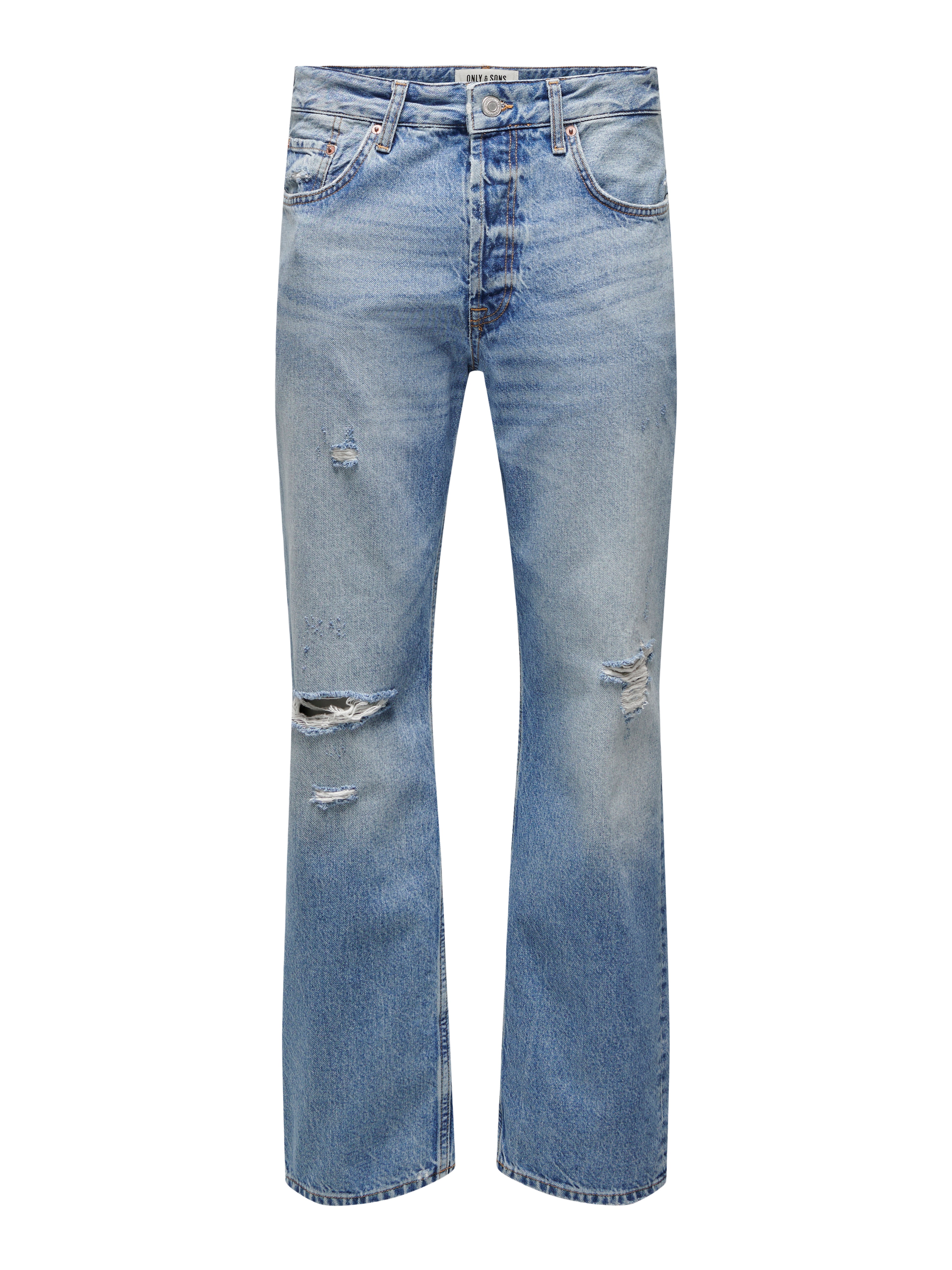 ONSEDGE Mid rise Straight Fit Jeans Light Blue ONLY SONS