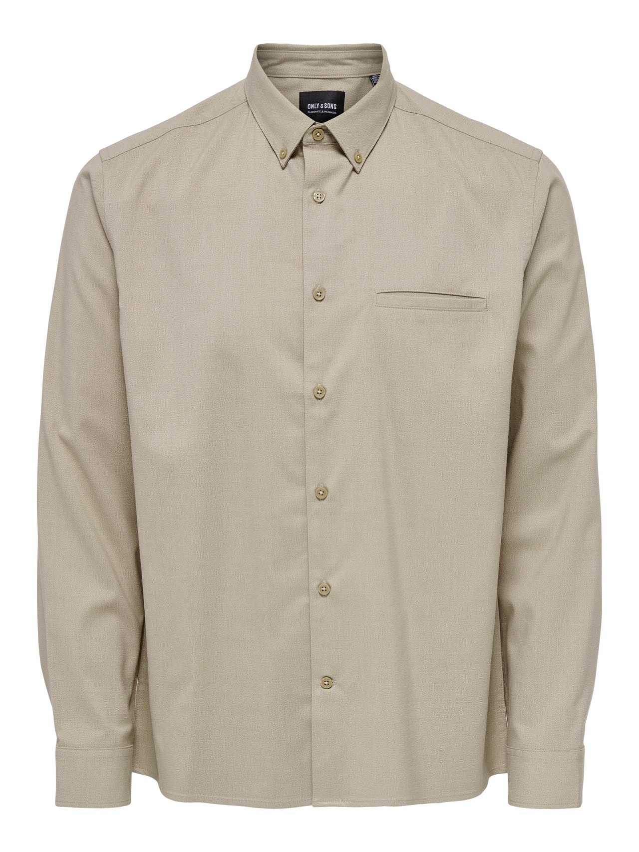 ONLY & SONS Regular fit Overhemd kraag Overhemd -Chinchilla - 22024105
