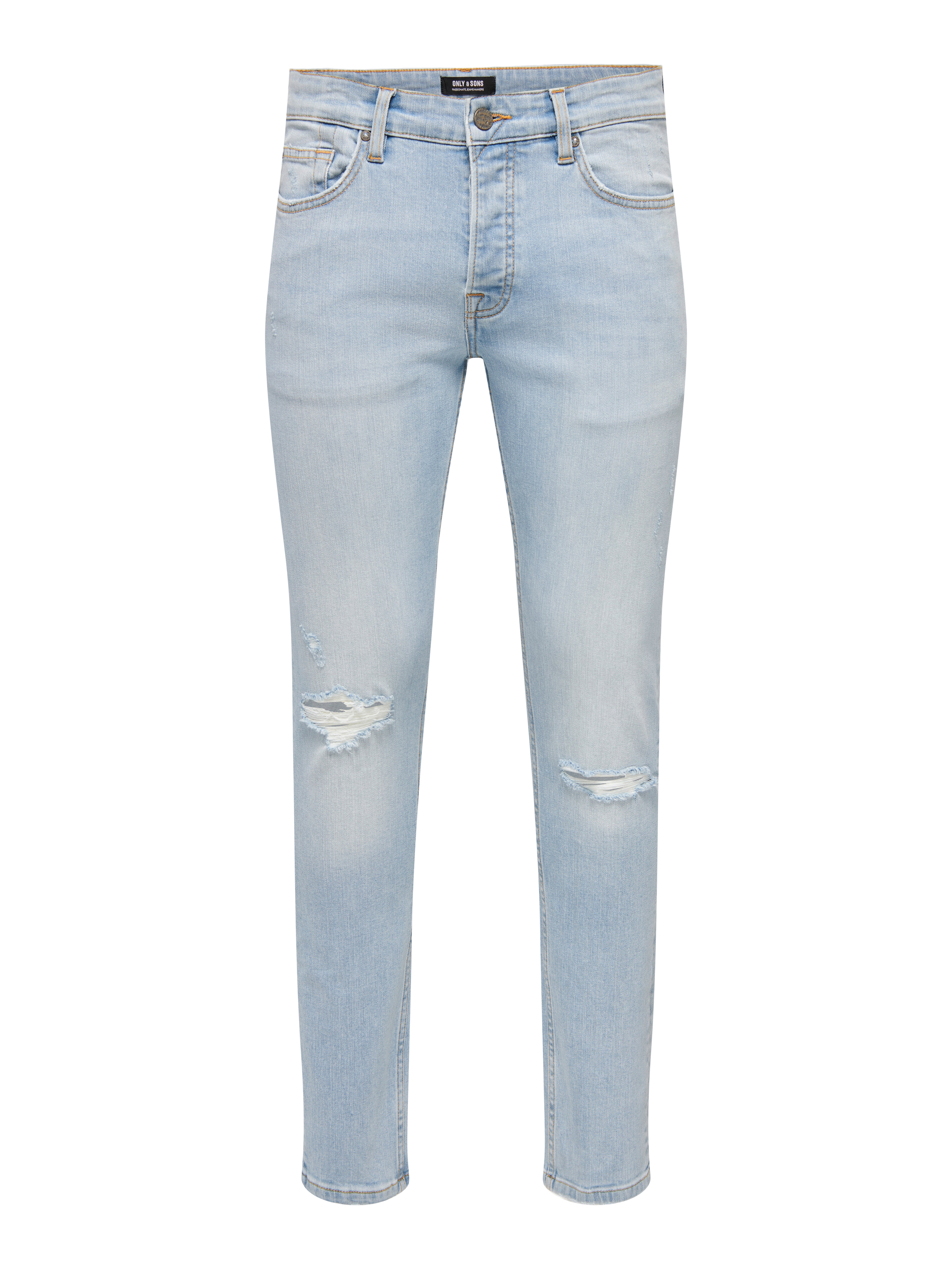 Only & Sons T-shirt Van Katoen Bespaar 25% Model fred in het Wit voor heren Heren Kleding voor voor Jeans voor Bootcut jeans 