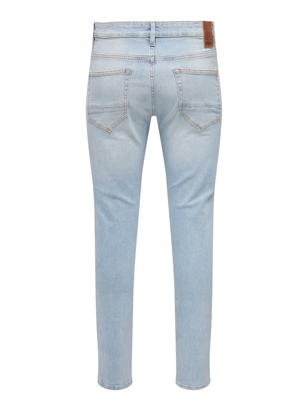ONLY & SONS Slim Fit Mittlere Taille Jeans -Blue Denim - 22024109