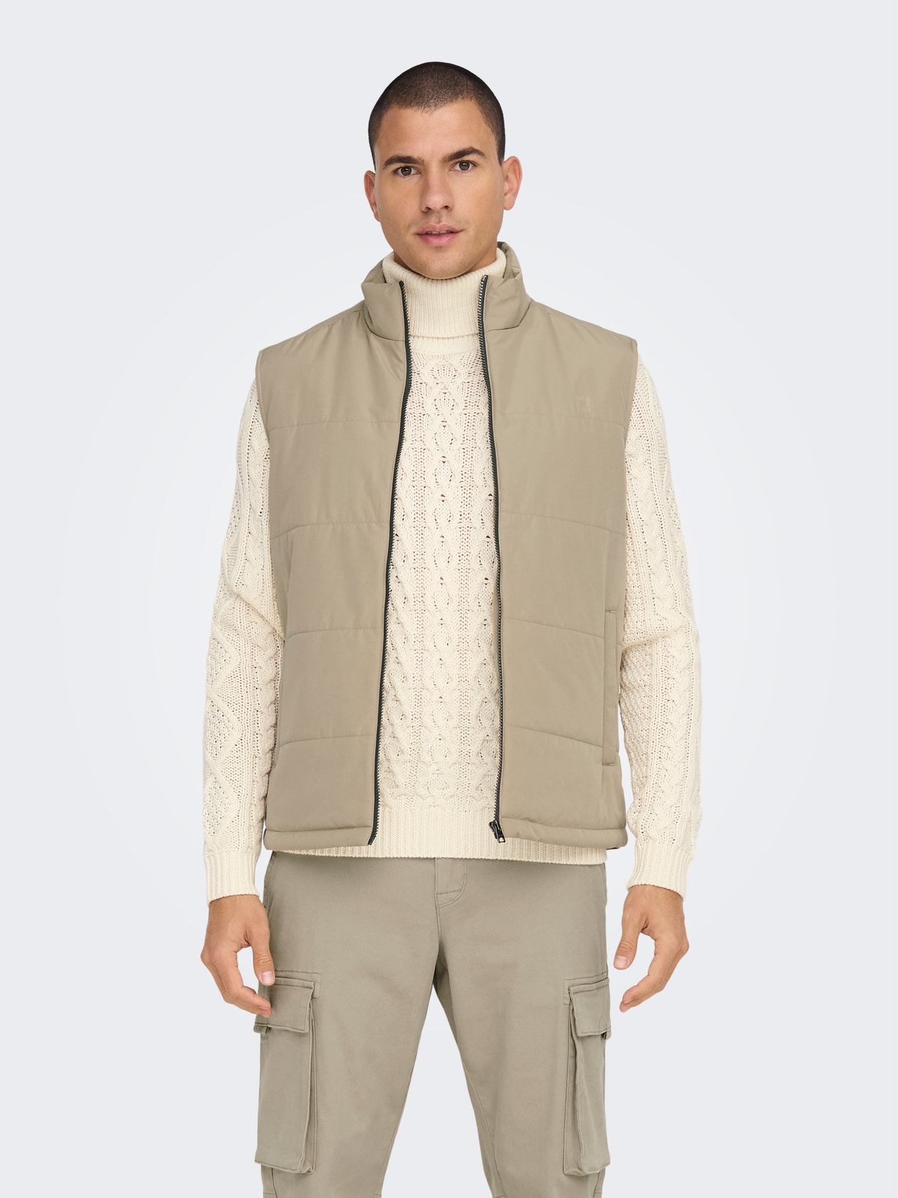 ONLY & SONS Gilets anti-froid Col haut -Chinchilla - 22024154