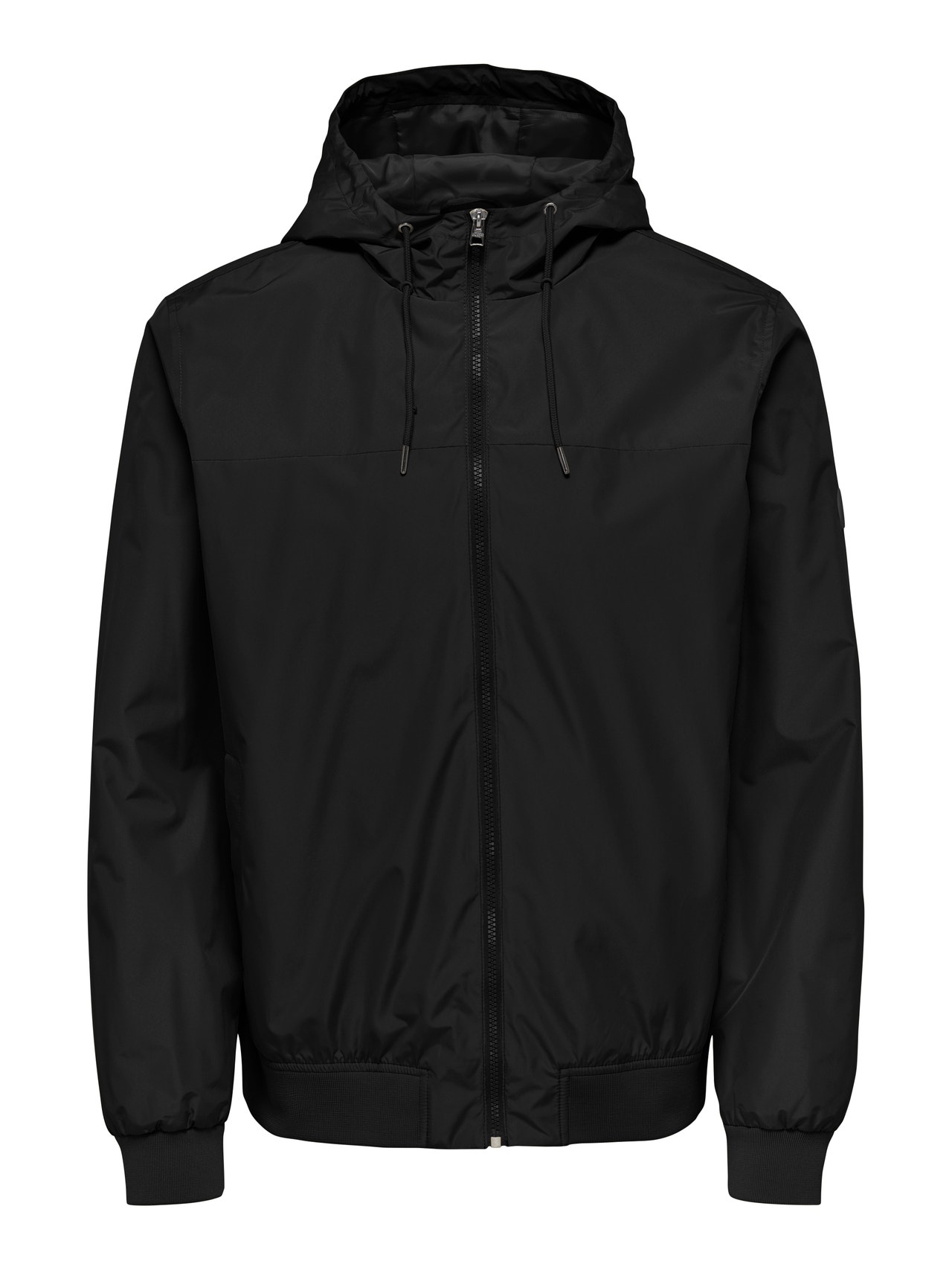 ONLY & SONS Shell jacket with hood -Black - 22024155