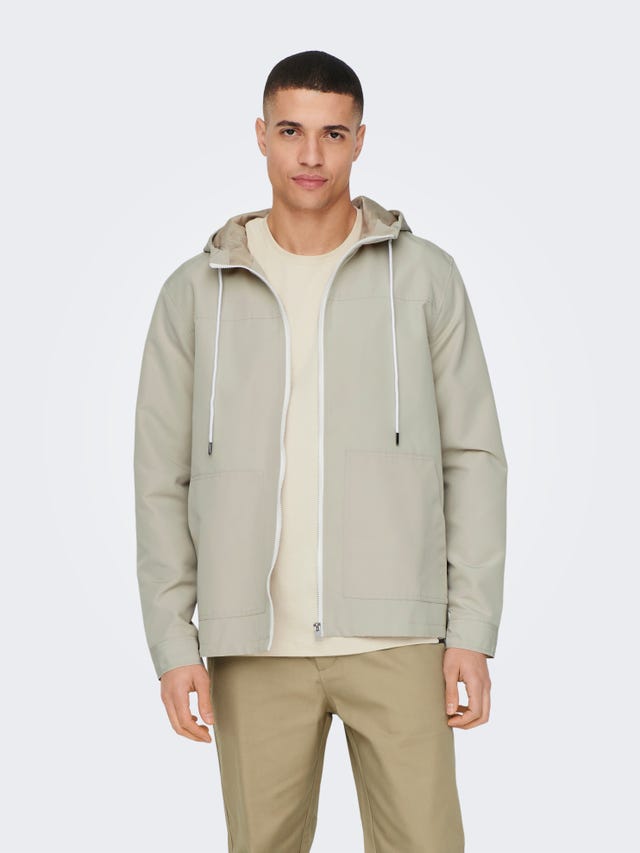 ONLY & SONS Hood with string regulation Jacket - 22024156