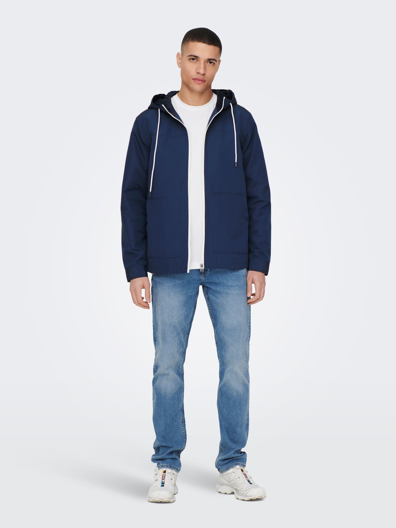 ONLY & SONS Jacket with hood -Insignia Blue - 22024156