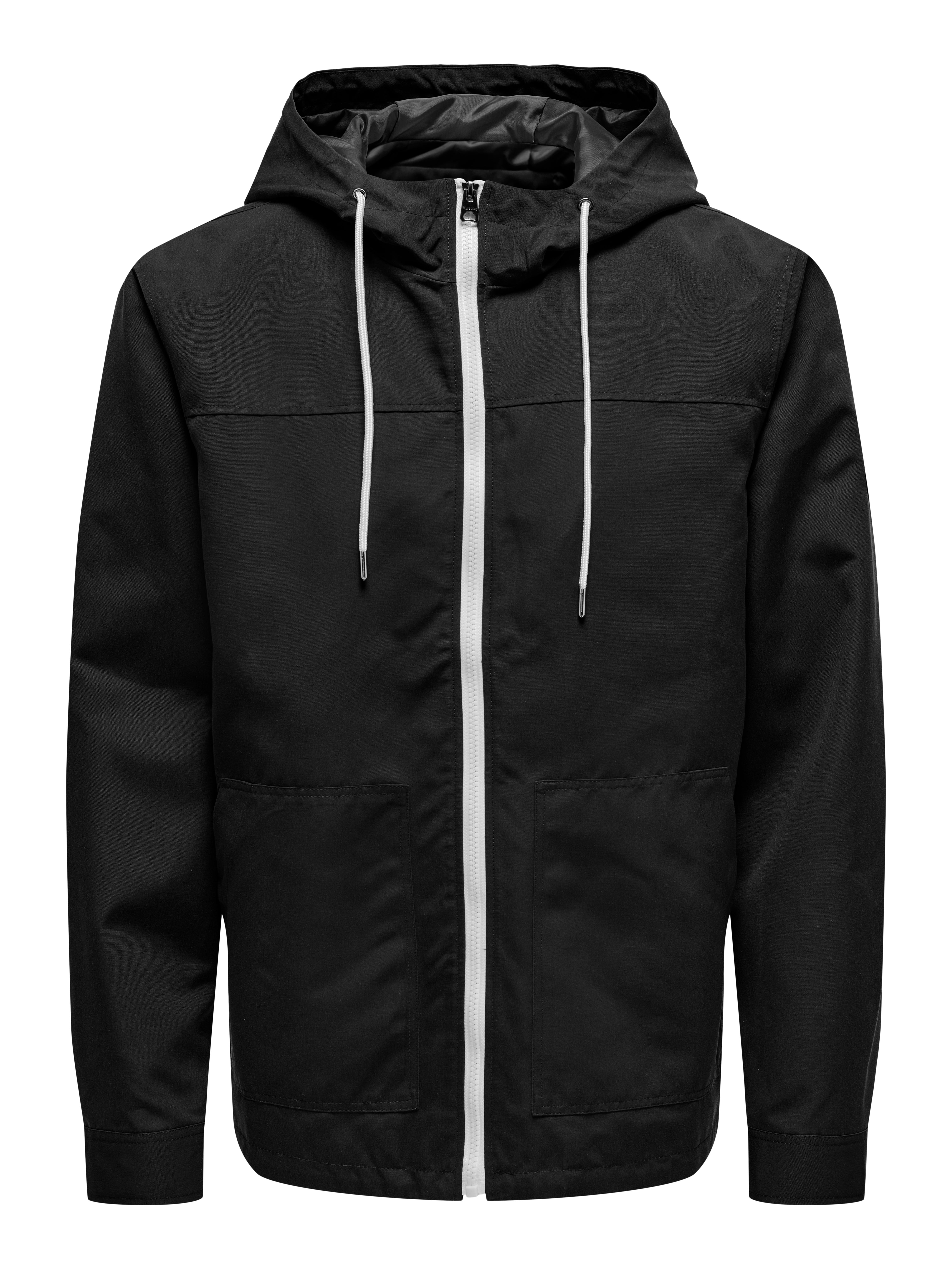 Hood with string regulation Jacket | Black | ONLY & SONS®