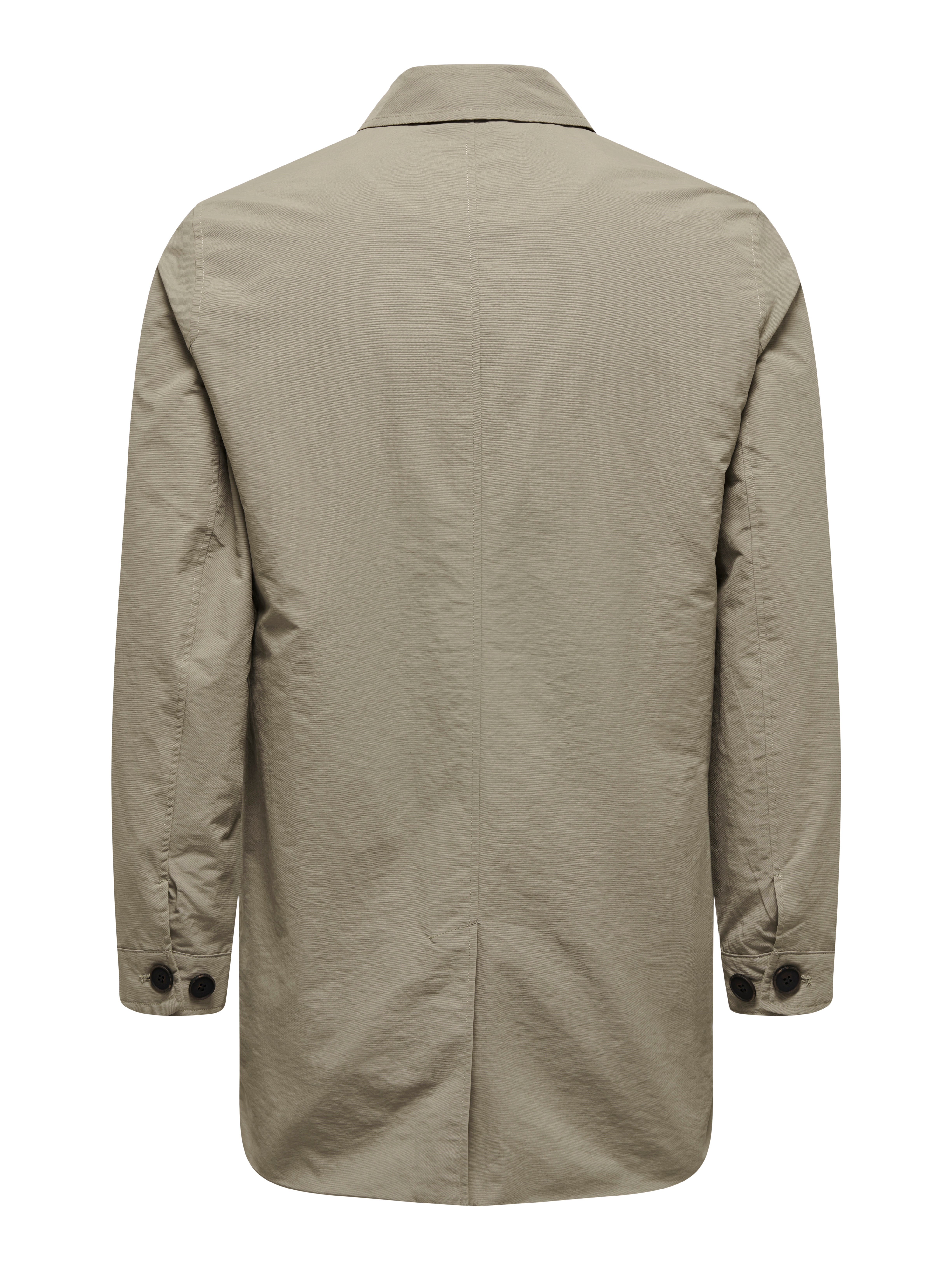 long sleeve one button classic coat