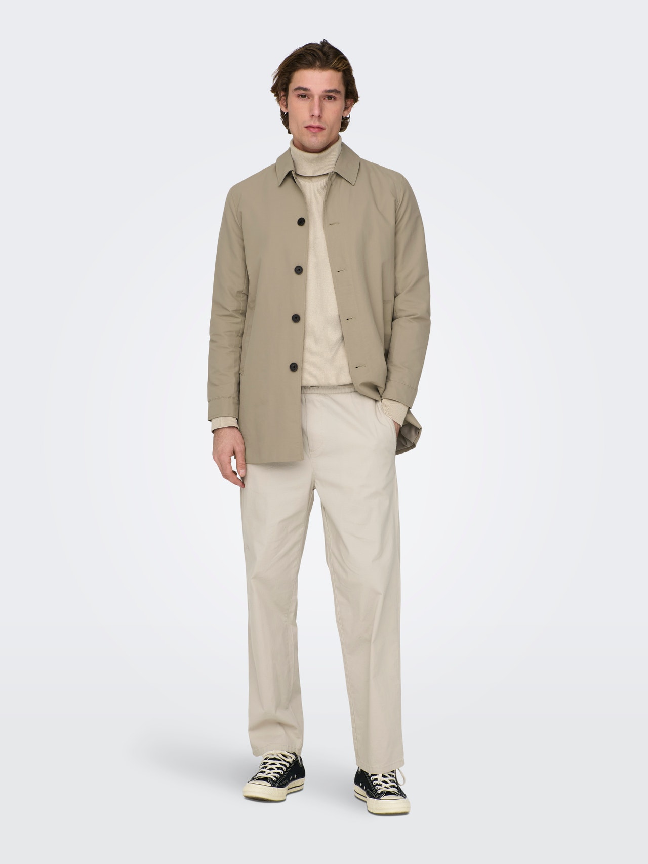 ONLY & SONS Classic coat -Chinchilla - 22024160