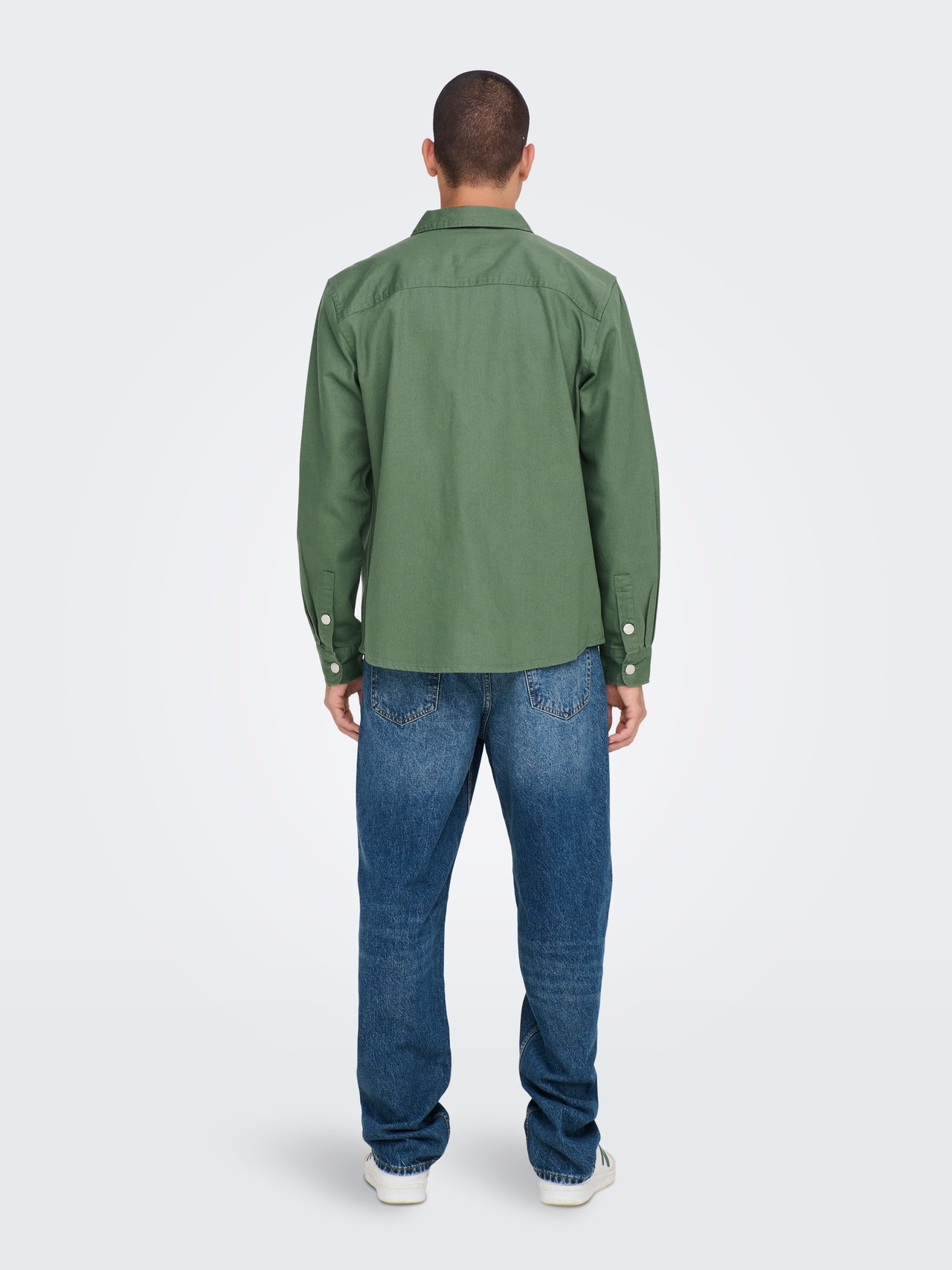 ONLY & SONS Camisas Corte loose Cuello de camisa -Duck Green - 22024161