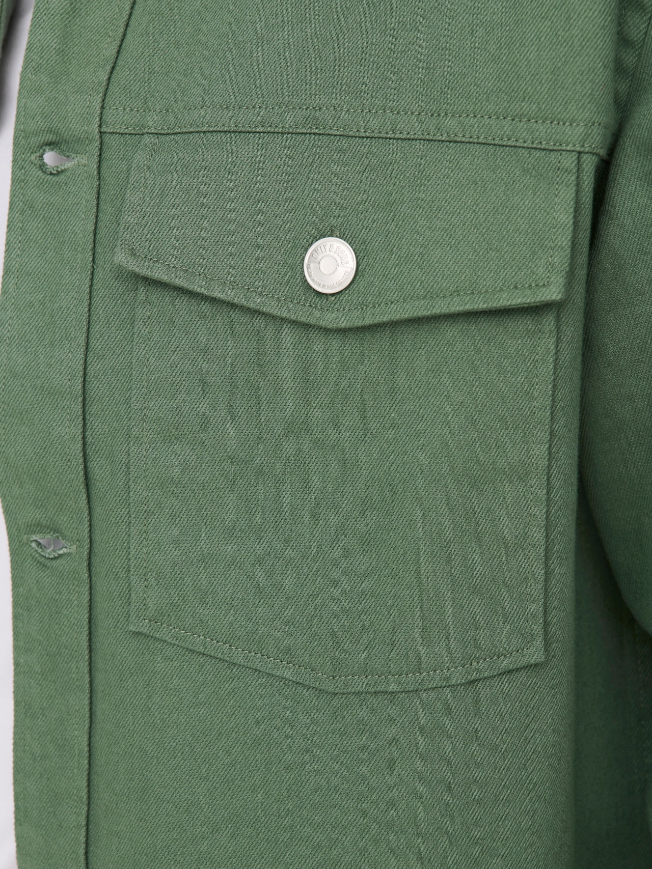 ONLY & SONS Ensfarvet Loose Fit overshirt -Duck Green - 22024161