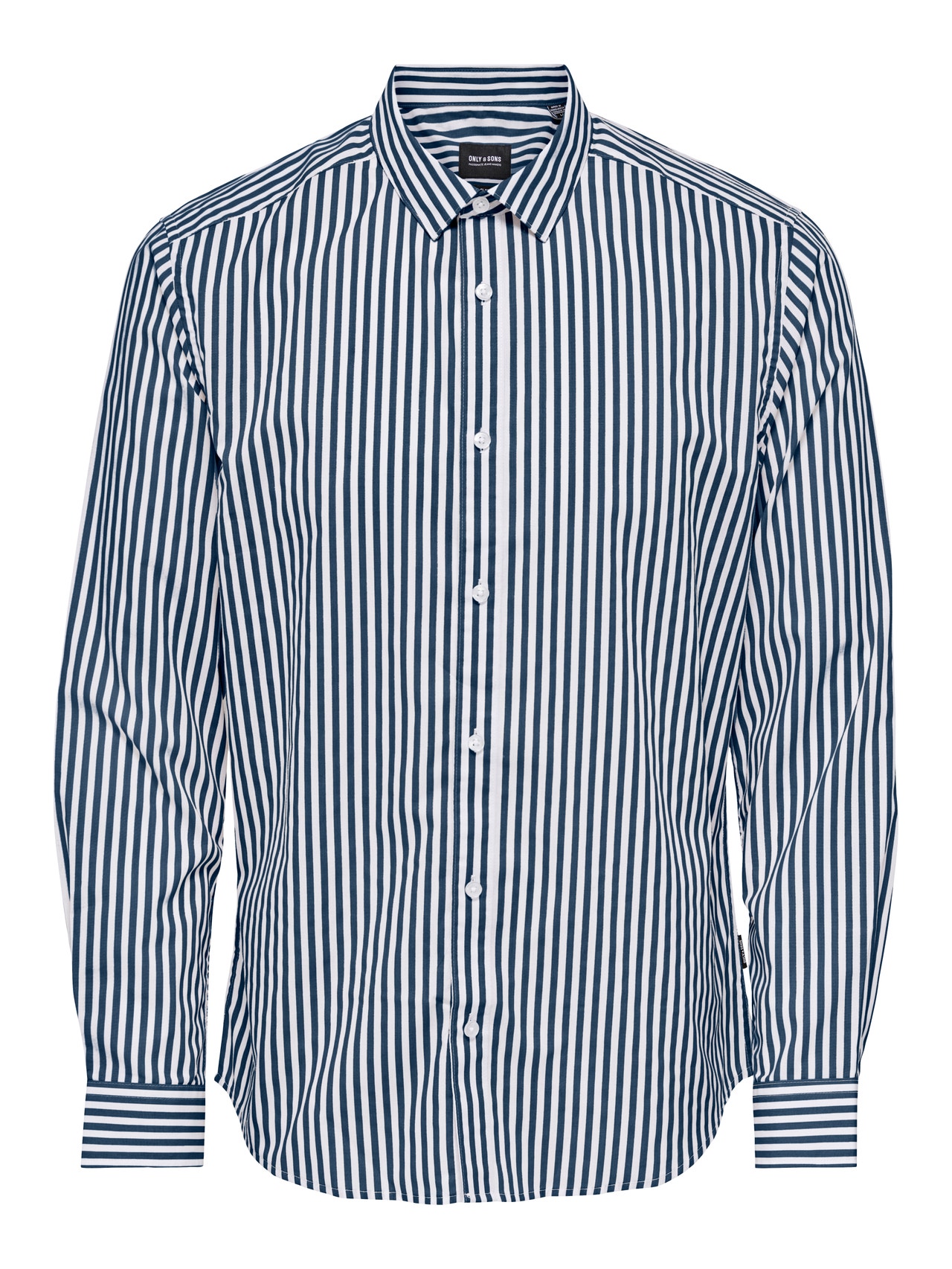 ONLY & SONS Slim Fit Skjortekrage Skjorte -Insignia Blue - 22024165