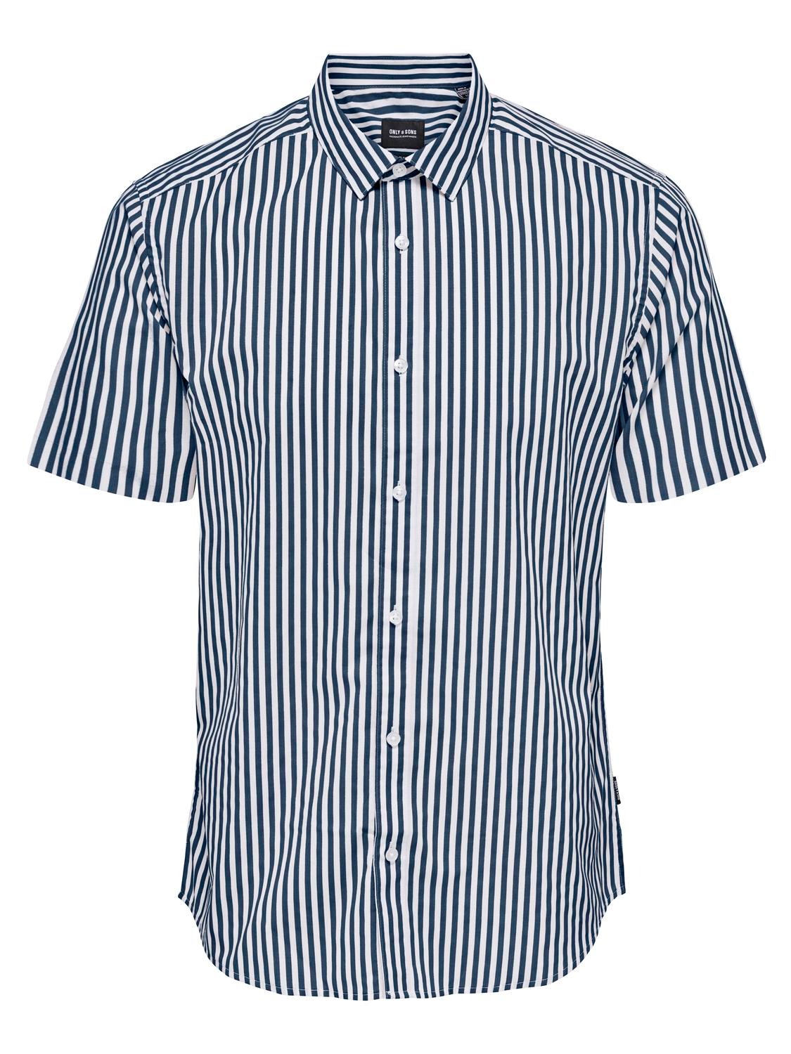ONLY & SONS Slim Fit Skjortkrage Skjorta -Insignia Blue - 22024170