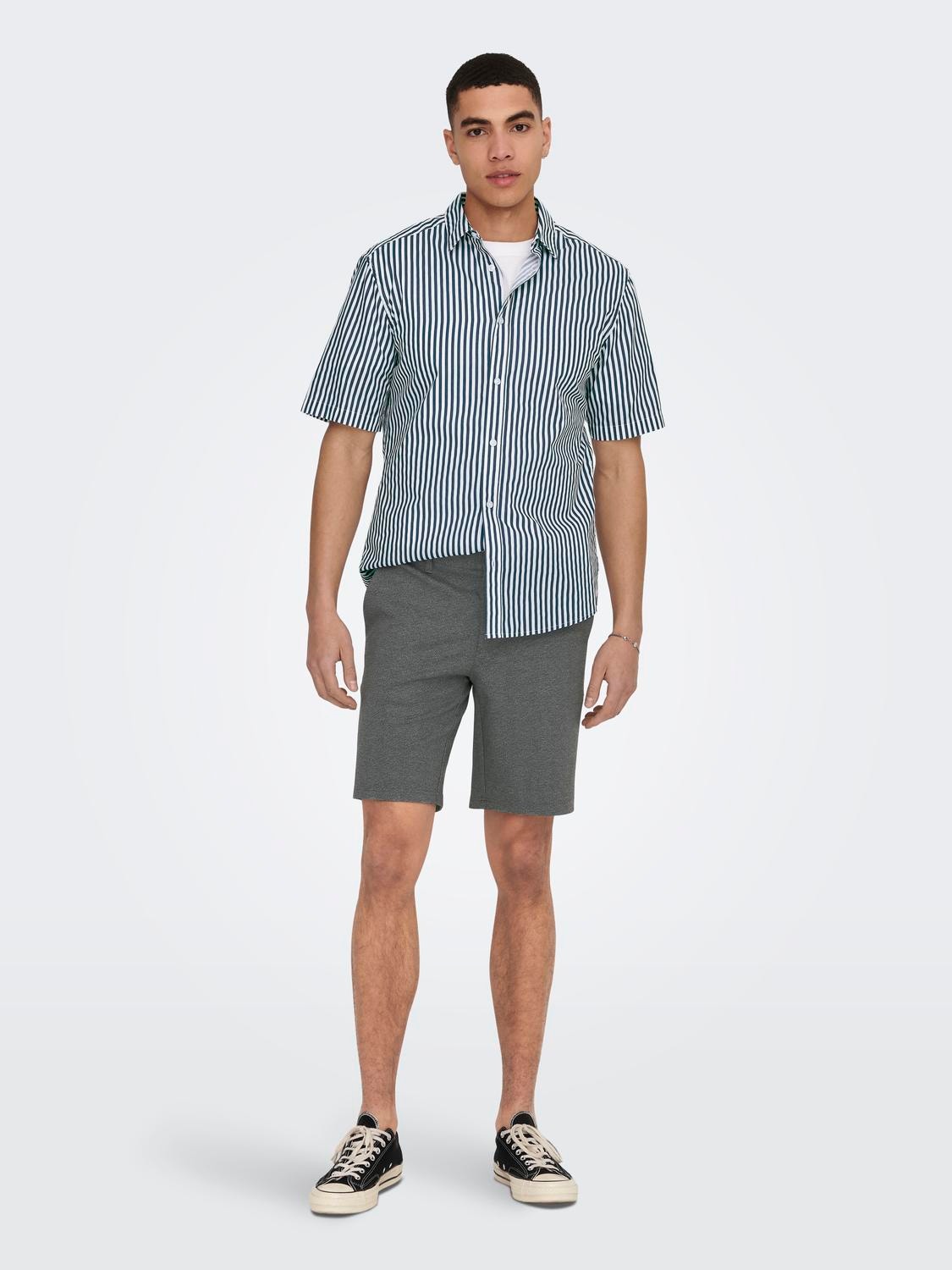 ONLY & SONS Slim Fit Skjortkrage Skjorta -Insignia Blue - 22024170