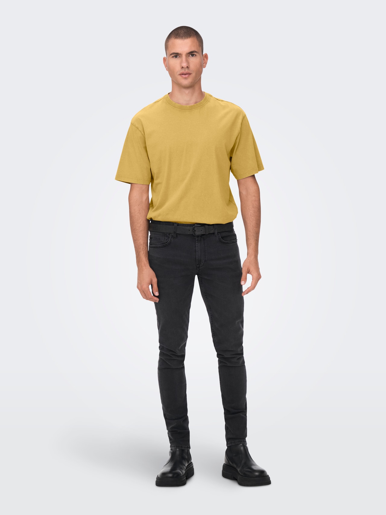 ONLY & SONS Oversized o-hals t-shirt -Harvest Gold - 22024203