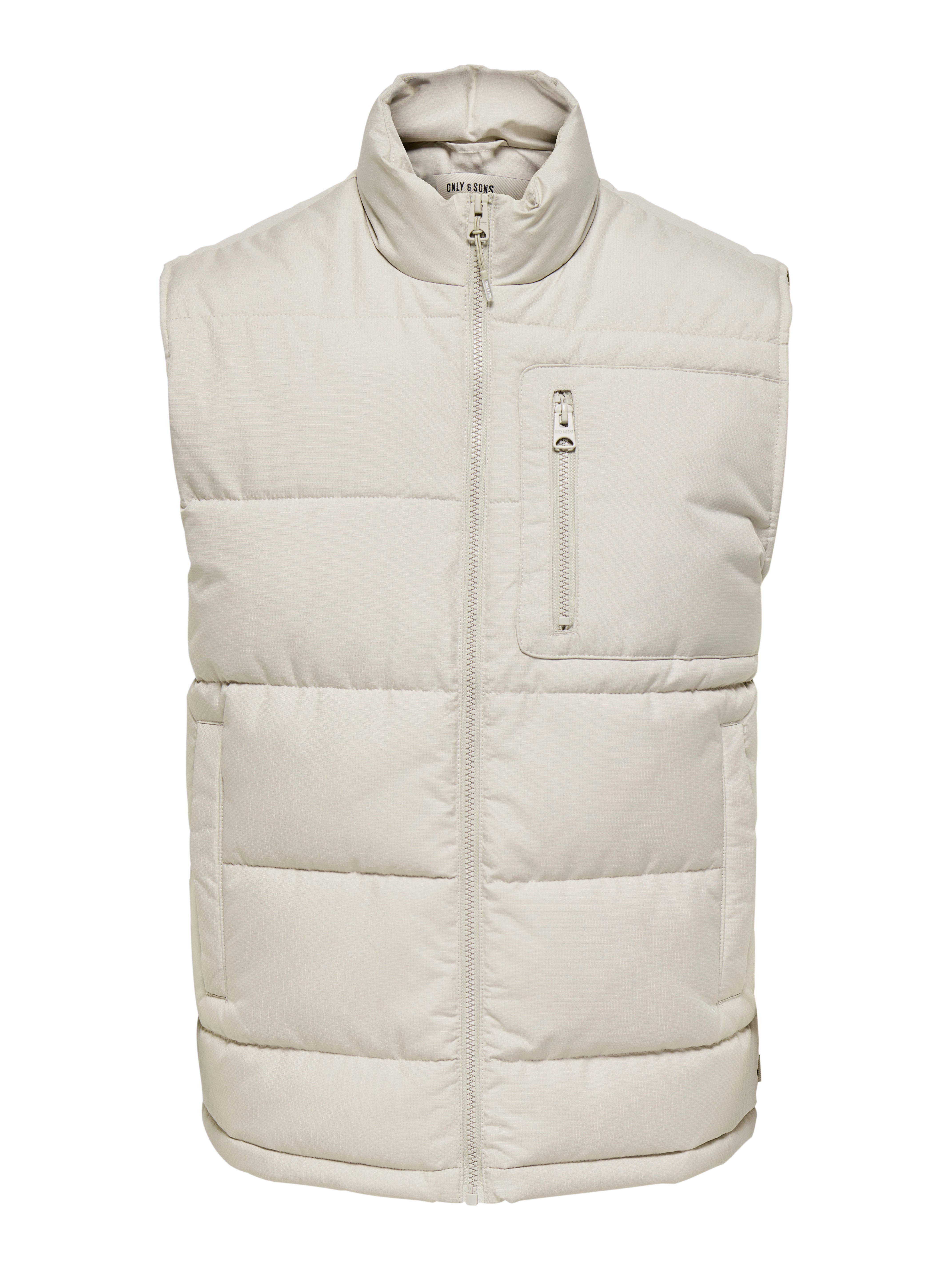 ONSJAKE Quilted gilet | Dark Green | ONLY & SONS®