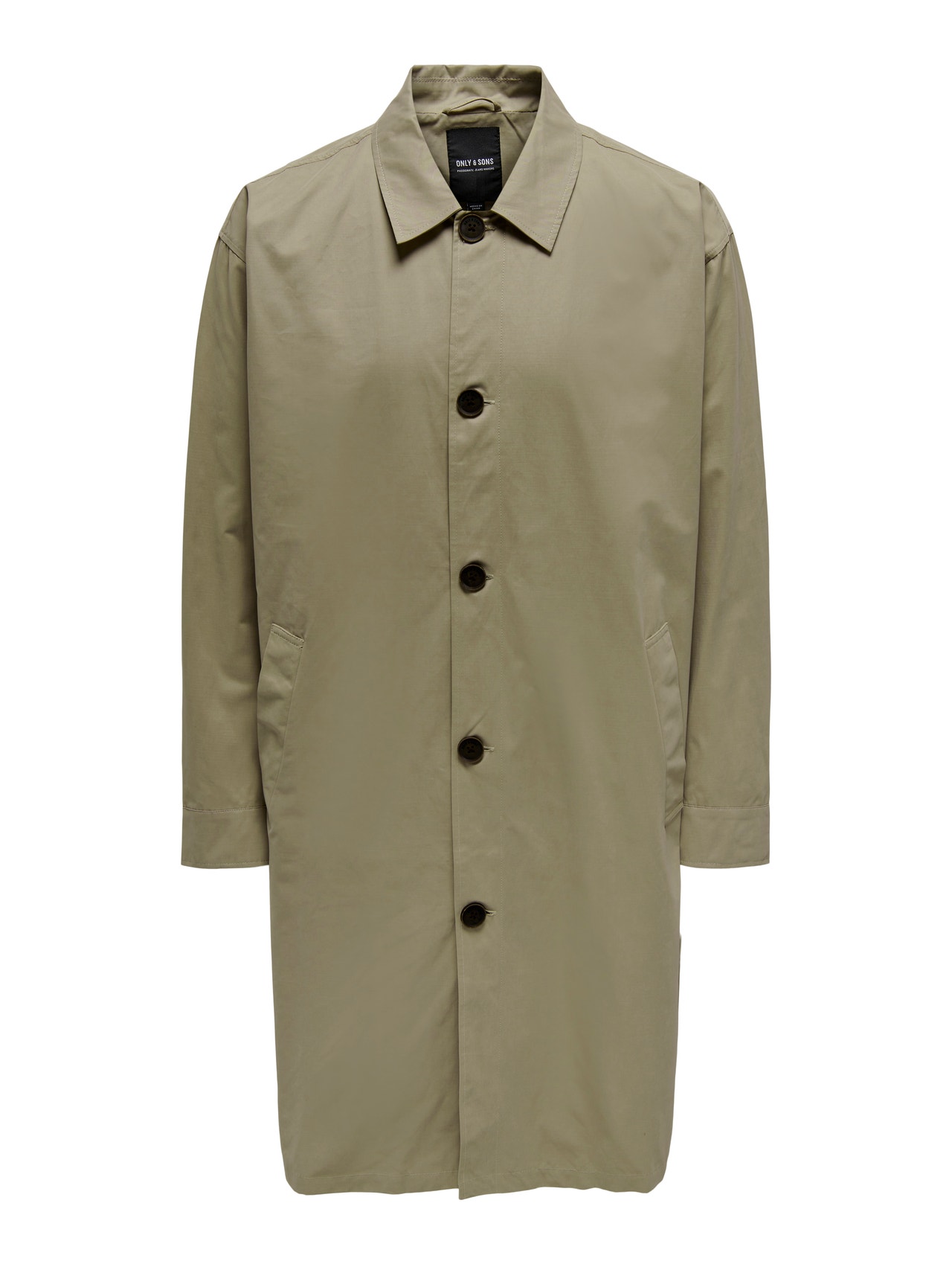 ONLY & SONS Lang trenchcoat -Chinchilla - 22024246