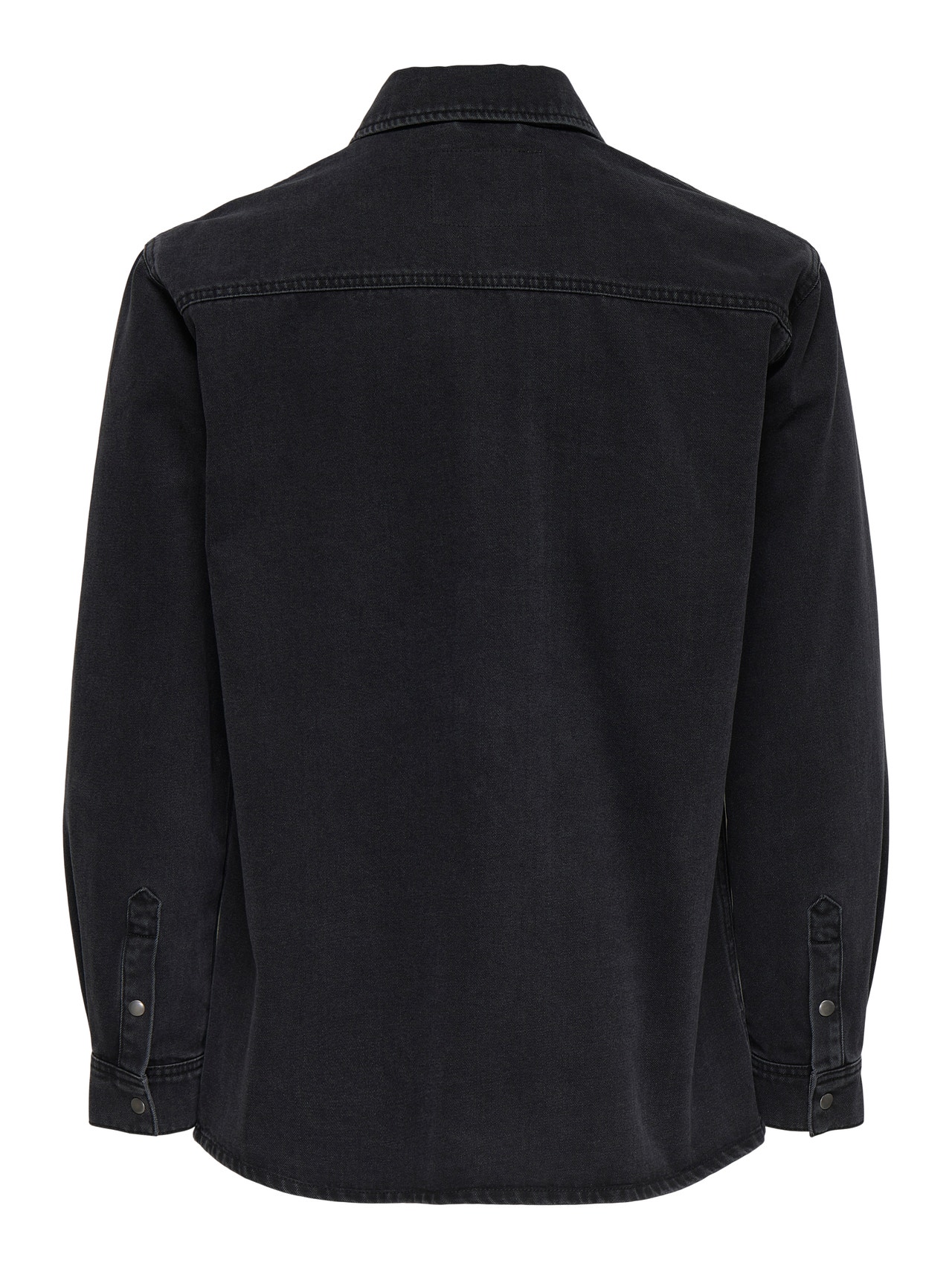 ONLY & SONS Regular fit Overhemd kraag Overhemd -Washed Black - 22024281