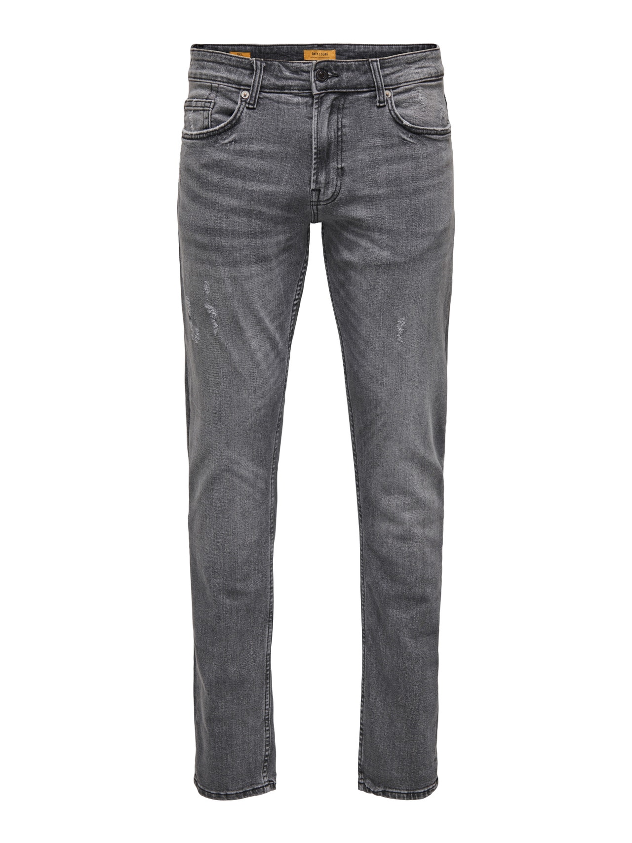 ONLY & SONS Regular Fit Mid waist Jeans -Grey Denim - 22024287